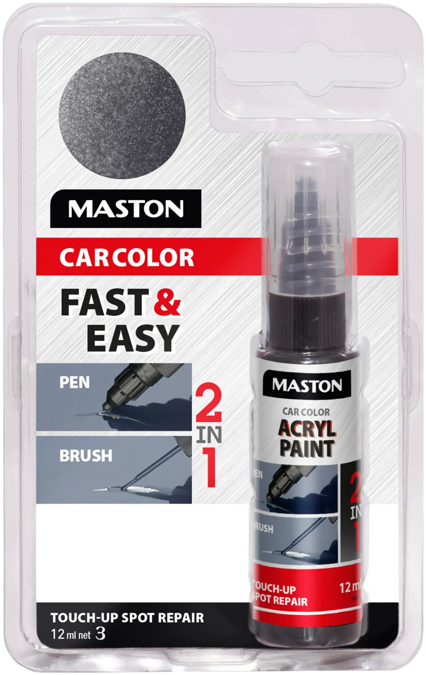 Maston korjauskynä CarColor Touch-Up musta 8010 12 ml