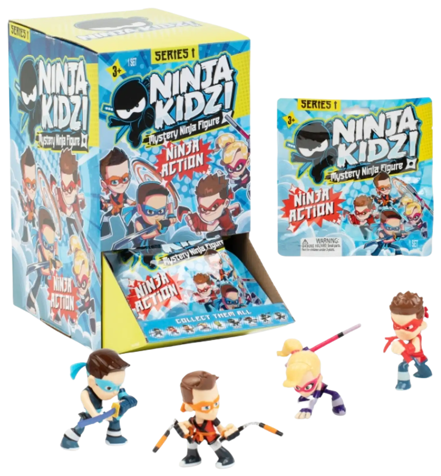 Ninja Kidz Ninja Action Mysteeri Figuuri - 1