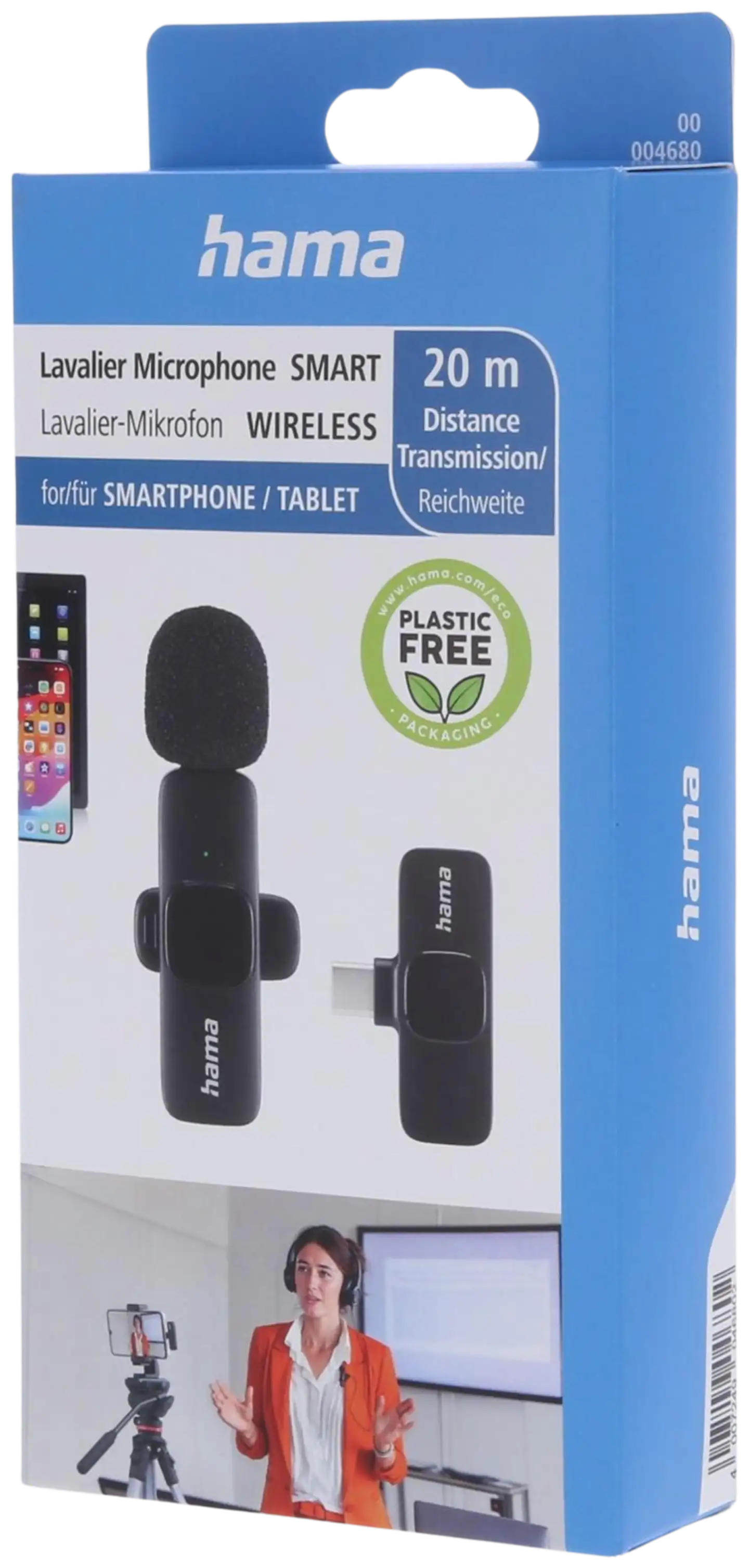 Hama langaton mikrofoni Smart Wireless Lavalier USB-C - 5