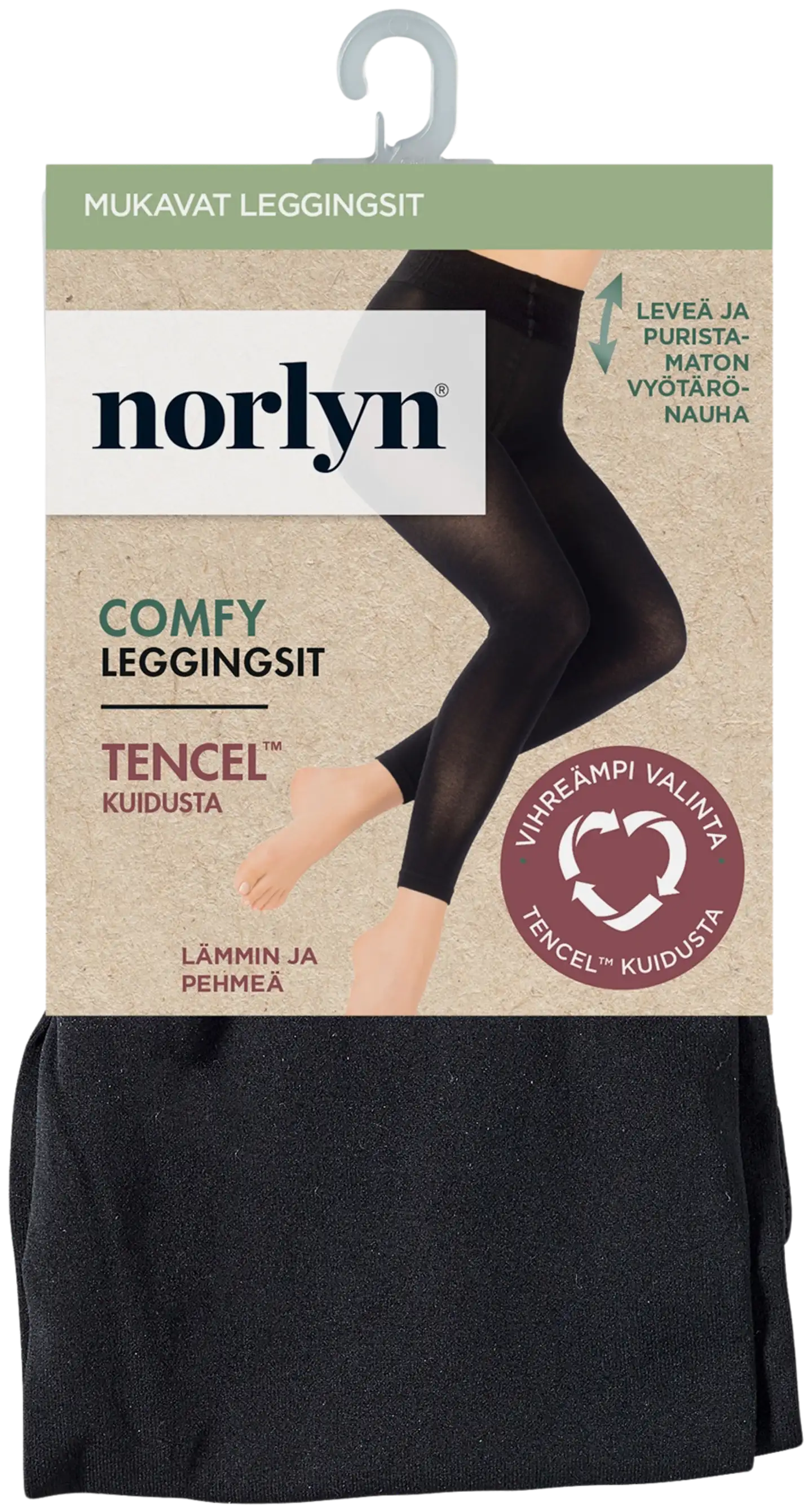 Norlyn Comfy Tencel leggingsit - BLACK - 1