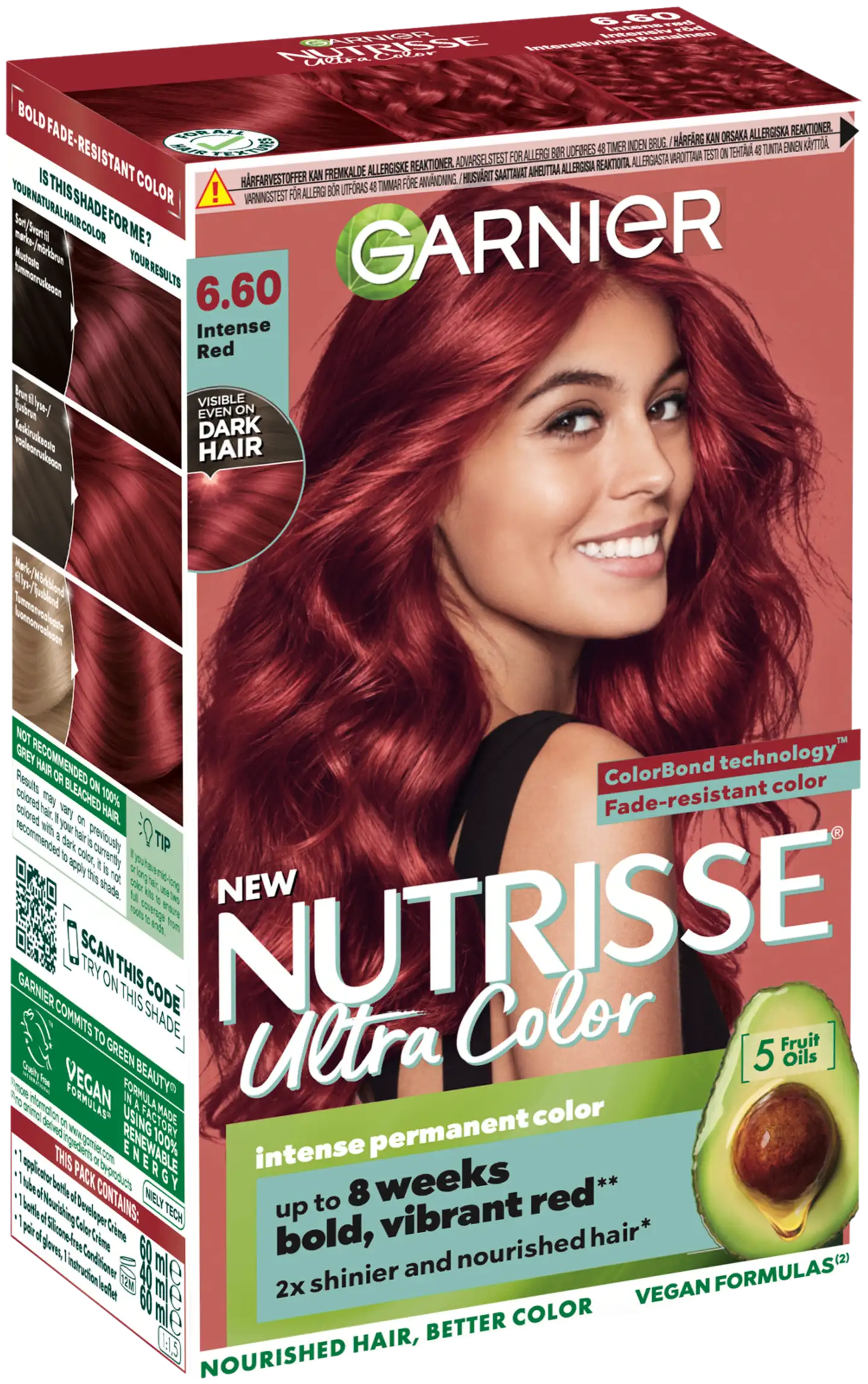 Garnier Nutrisse 6.60 Ultra Color Intensiivinen Punainen kestoväri 1kpl - 2