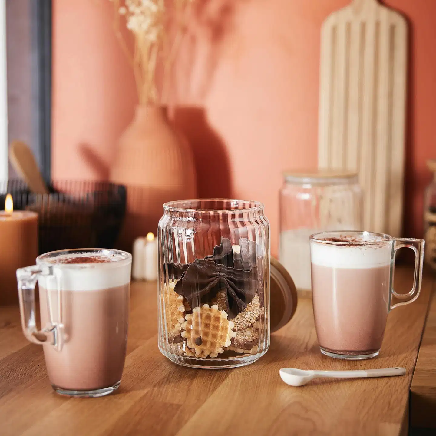 Luminarc lasipurkki Nova puukansi 1 l - 3