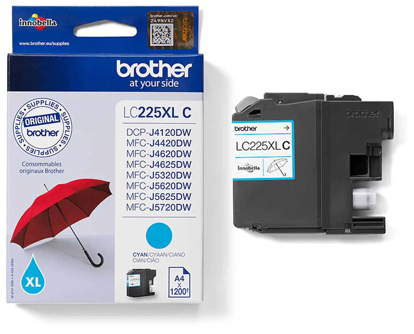 Brother mustepatruuna LC-225 sininen - 3