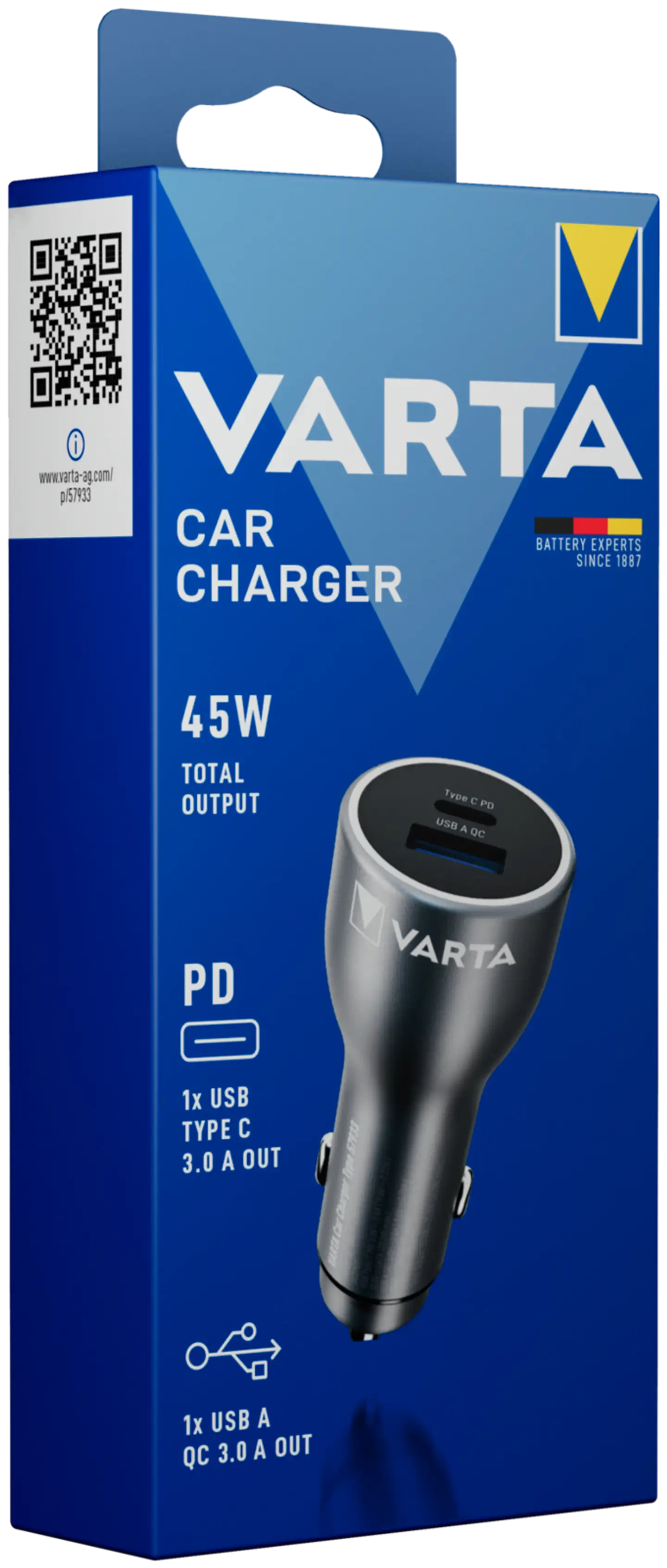 Varta autolaturi USB-A + USB-C 12-24W - 2