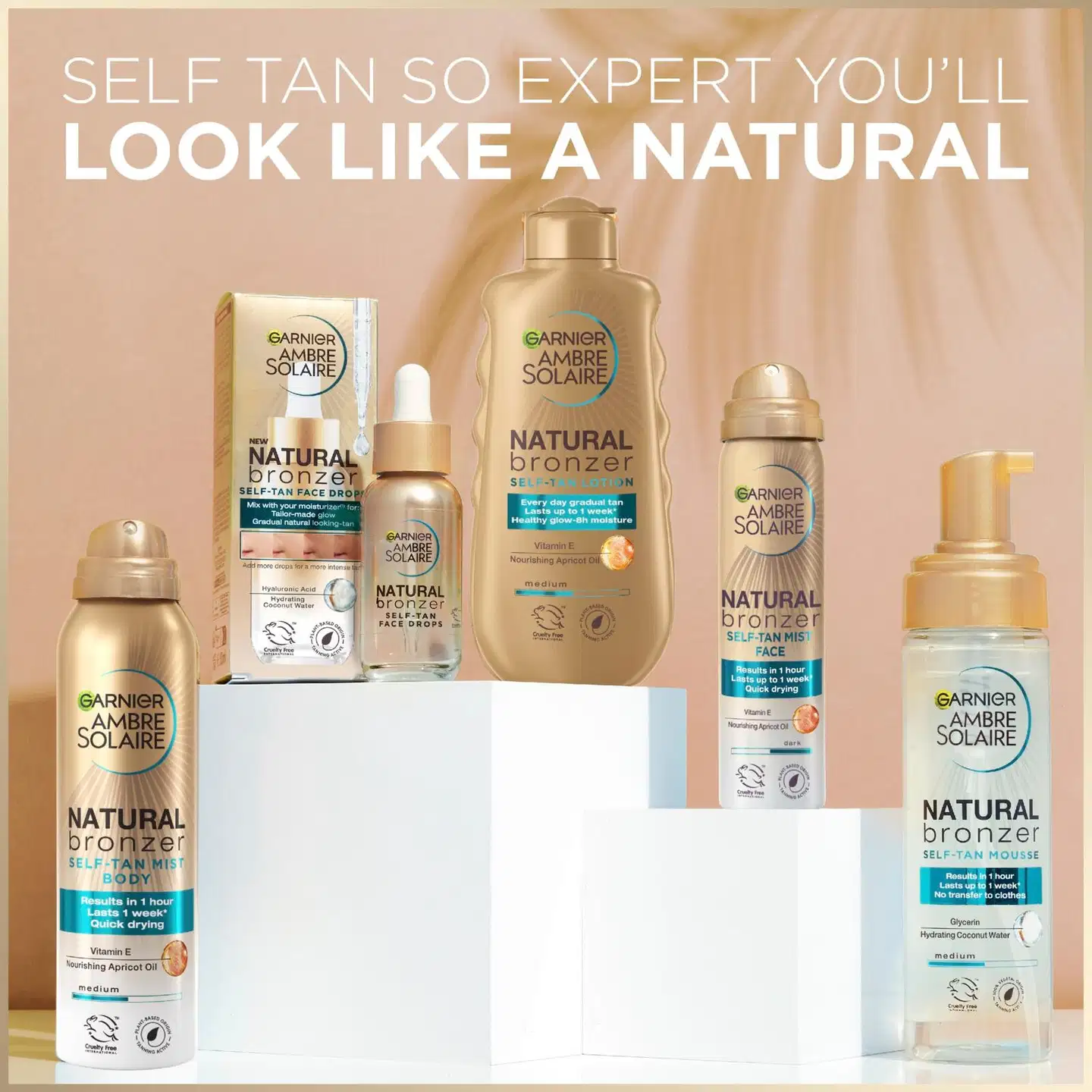 Garnier Ambre Solaire Natural Bronzer itseruskettava normaalille iholle 200 ml - 2