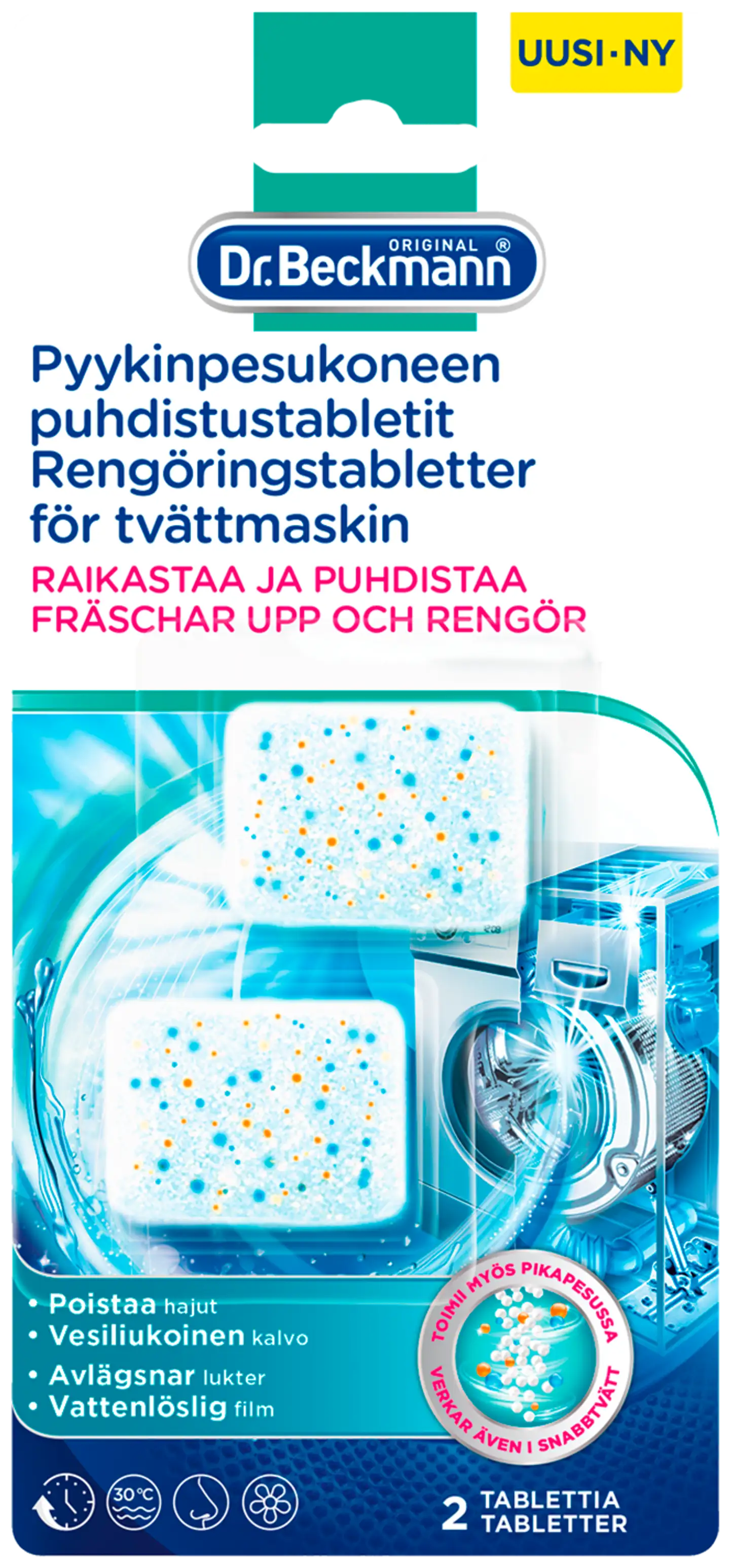 Dr Beckmann 40g Pyykinpesukoneen puhdistustabletit