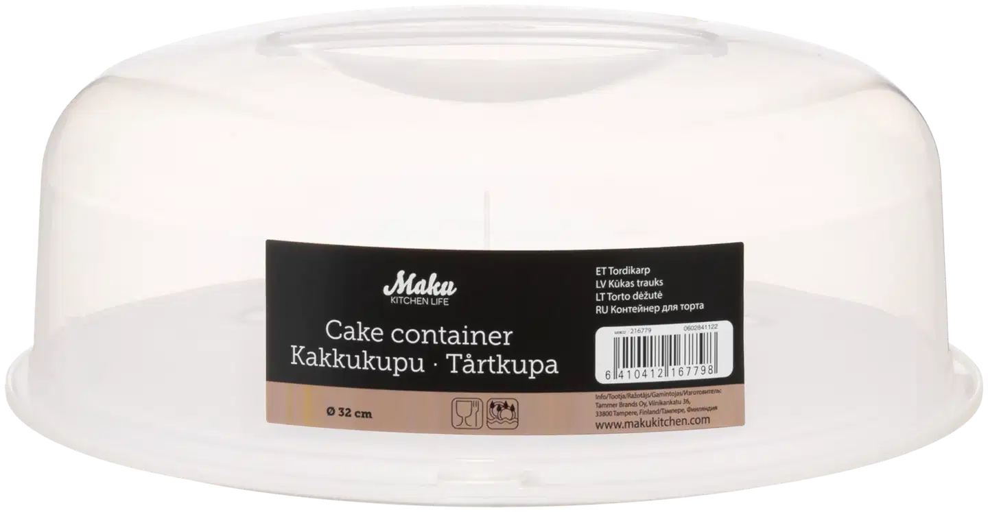 Maku kakkukupu Basic pyöreä valkoinen