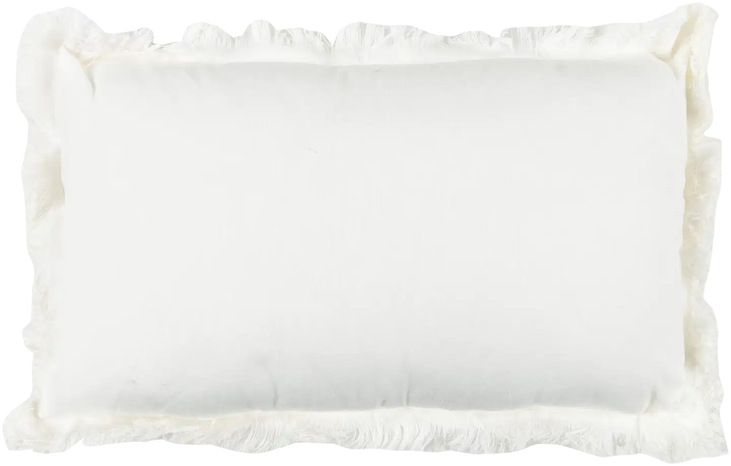 Tex Home sisustustyyny Fringes 30 x 50 cm valkoinen