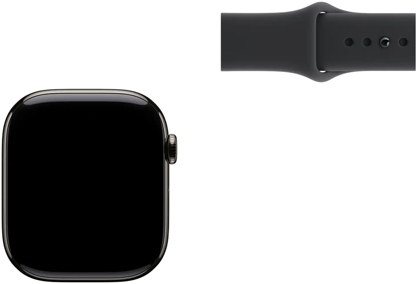 Apple Watch Series 11 GPS + Cellular 46mm titaani kotelo, musta sport ranneke - M/L - MFD24QN/A - 7