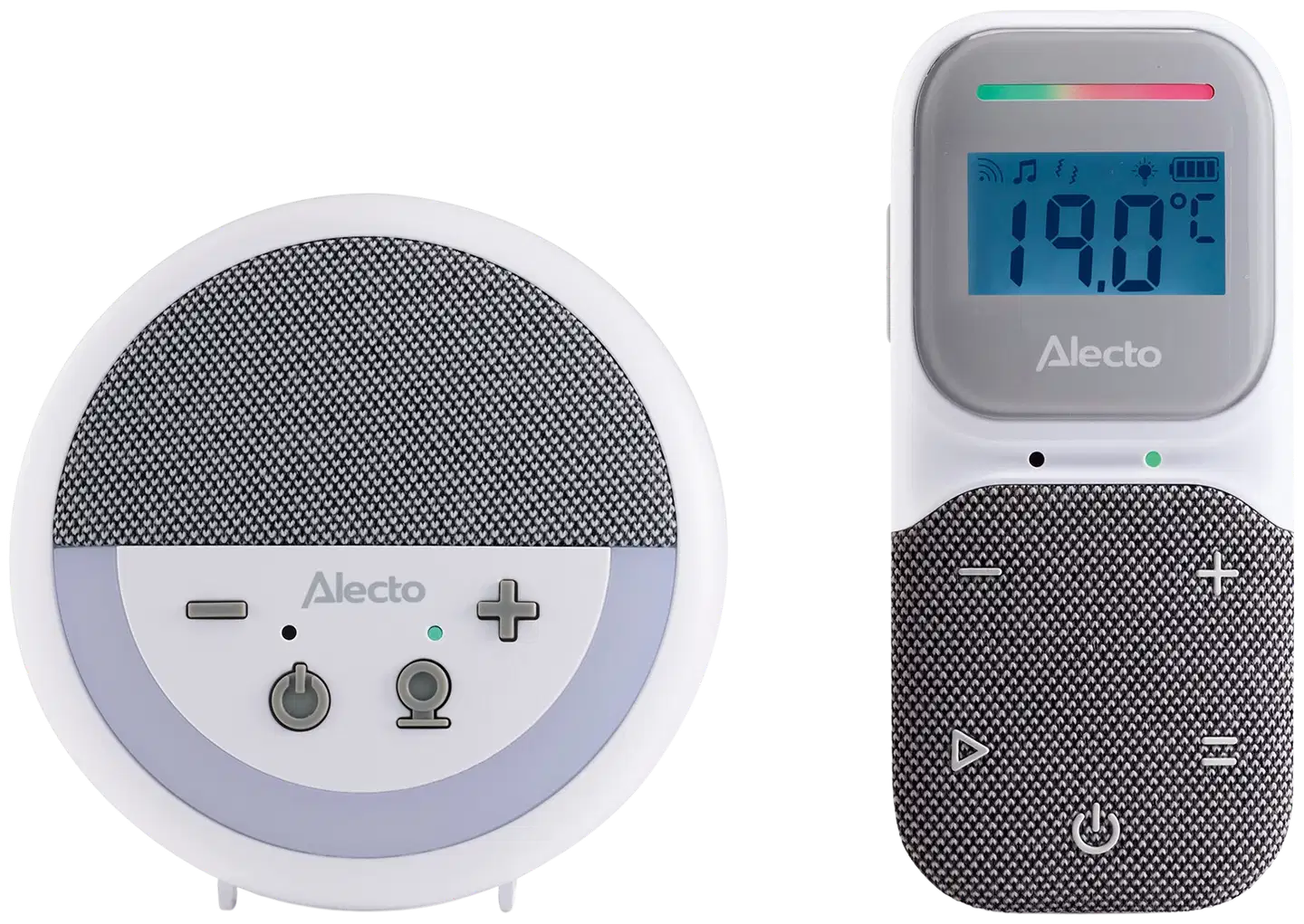 Alecto DBX150 Premium Full Eco DECT itkuhälytin kameralla, näytöllä, yövalolla ja musiikilla - 1