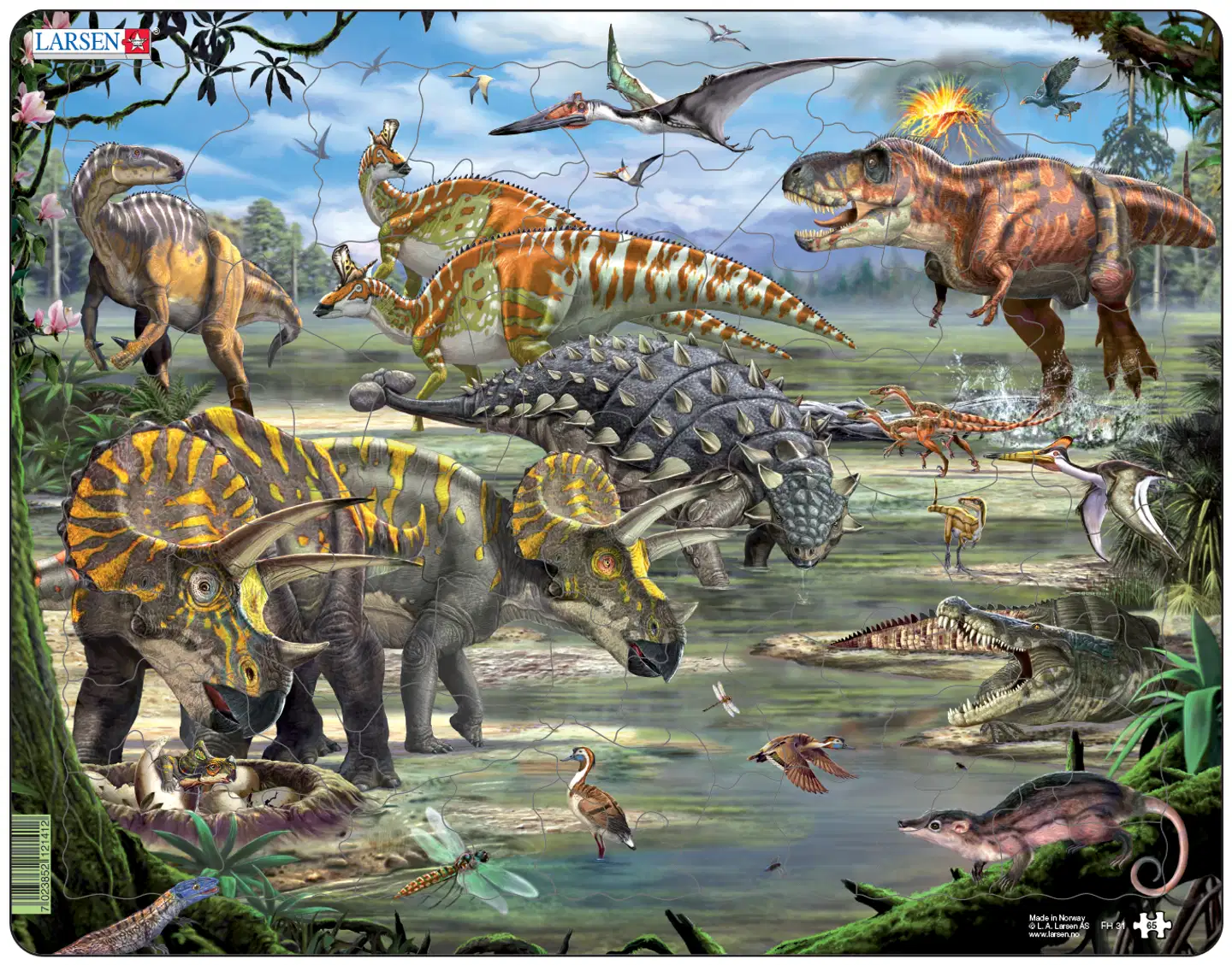 Larsen Maxi Palapeli Dinosaurukset 65 palaa - 1
