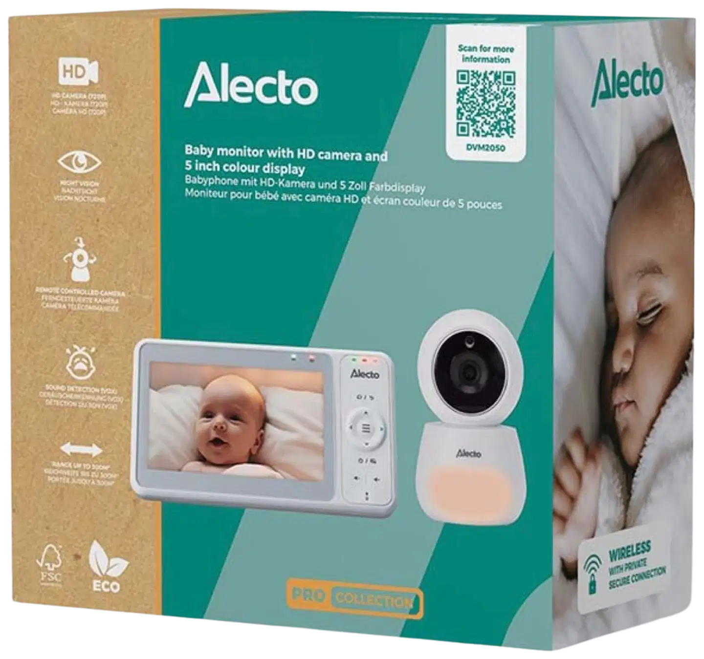 Alecto vauvahälytin HD-kameralla - 4