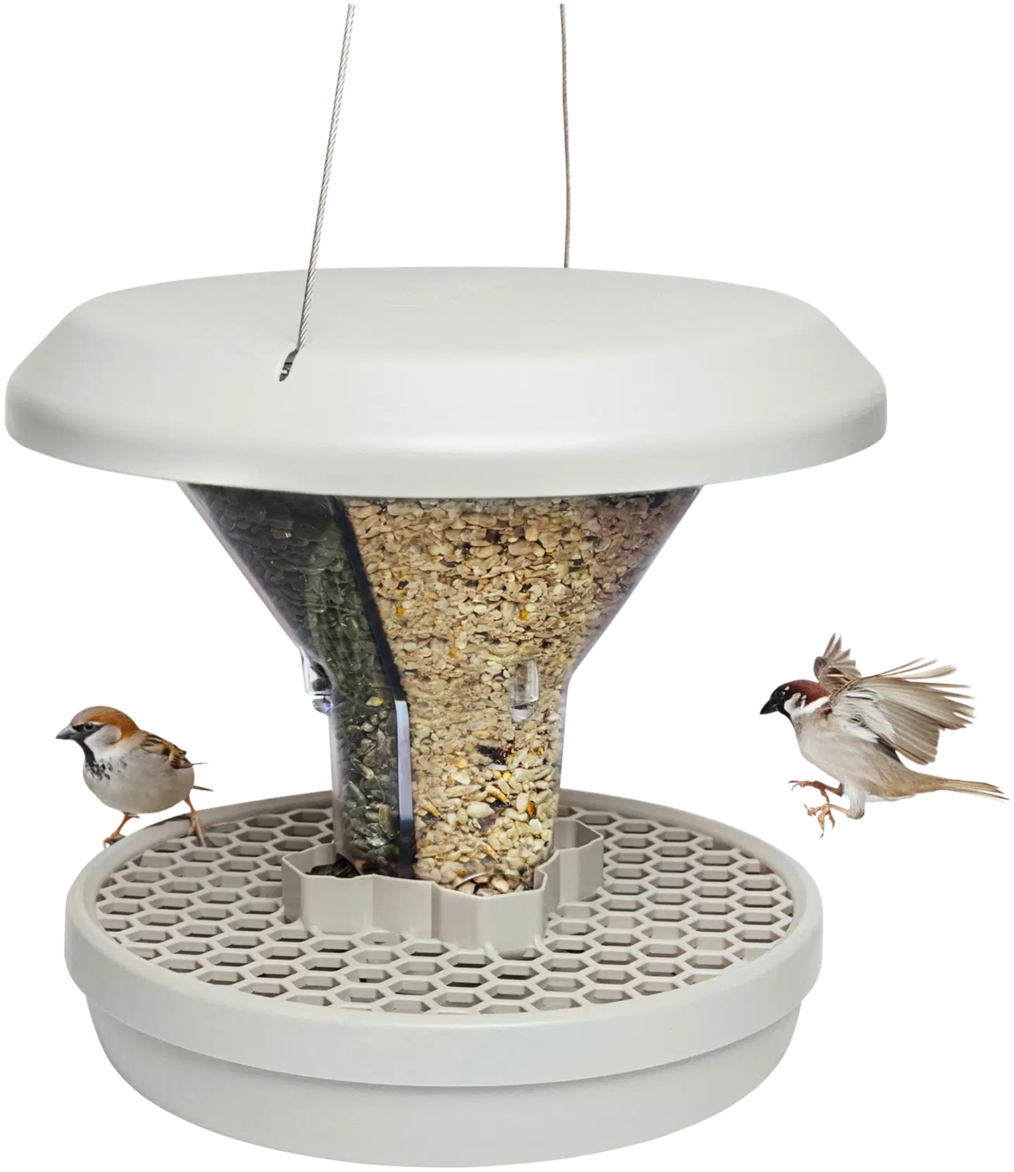 Swissinno Lintujen ruokinta-astia DAVOS SMART BIRDS vaaleanharmaa - 1