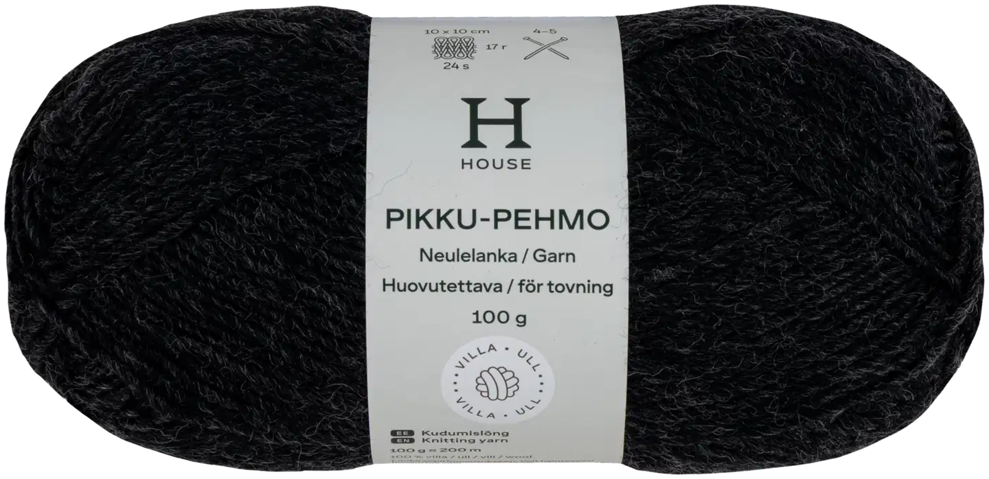 House villalanka Pikku pehmo 100 g Anthracite 1307