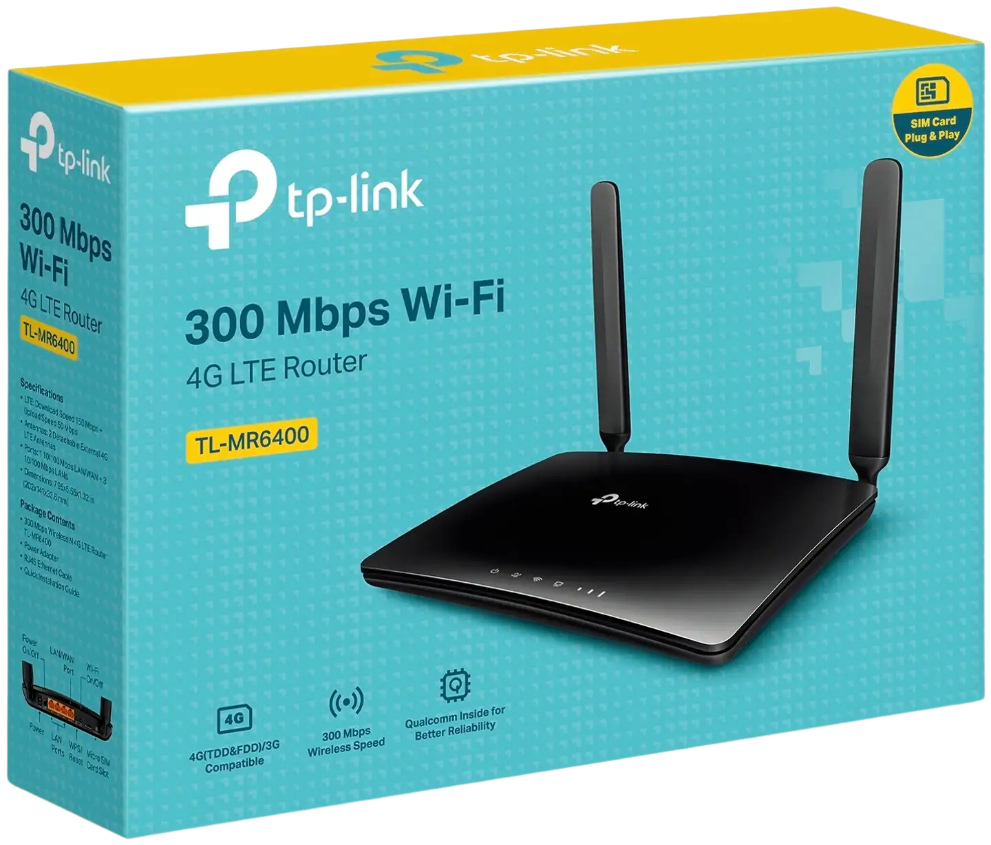 TP-link LTE-modeemi ja wifi-tukiasema TL-MR6400 - 1