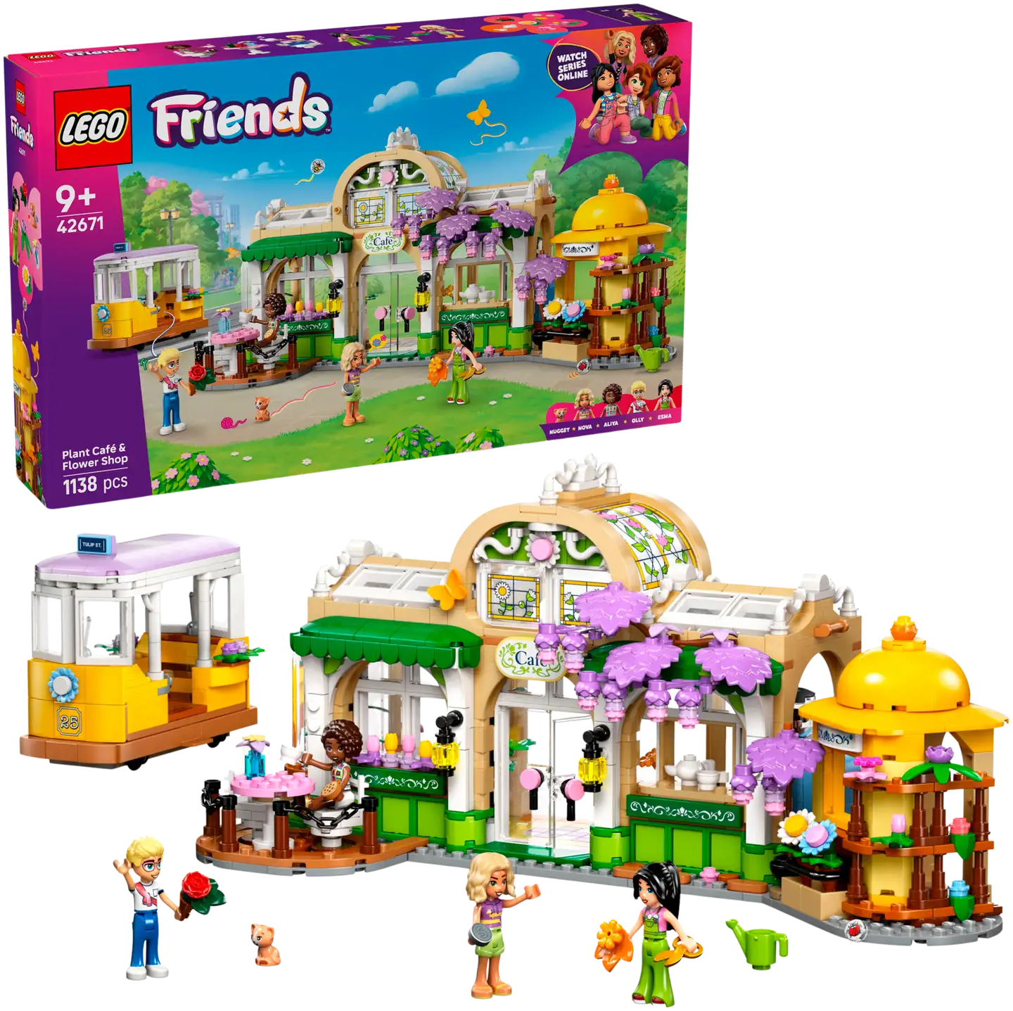 LEGO® Friends 42671 Kasvikahvila ja kukkakauppa - 1