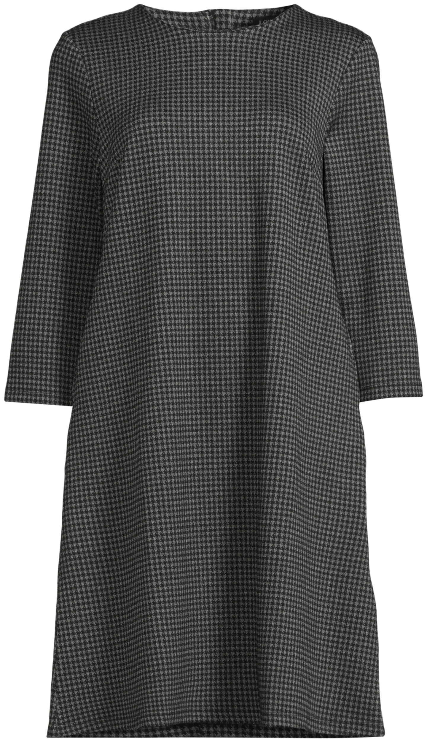 London Fog naisten jacquard-mekko 218L263307 - black grey aop - 2