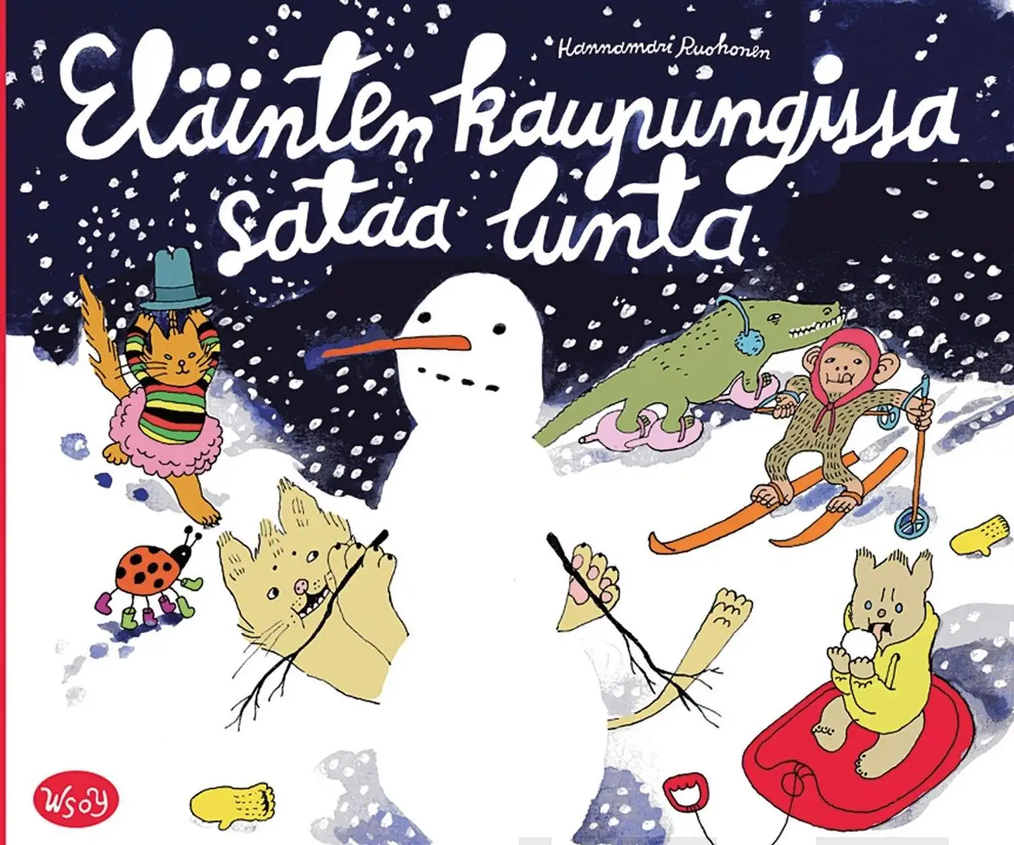 Eläinten kaupungissa sataa lunta