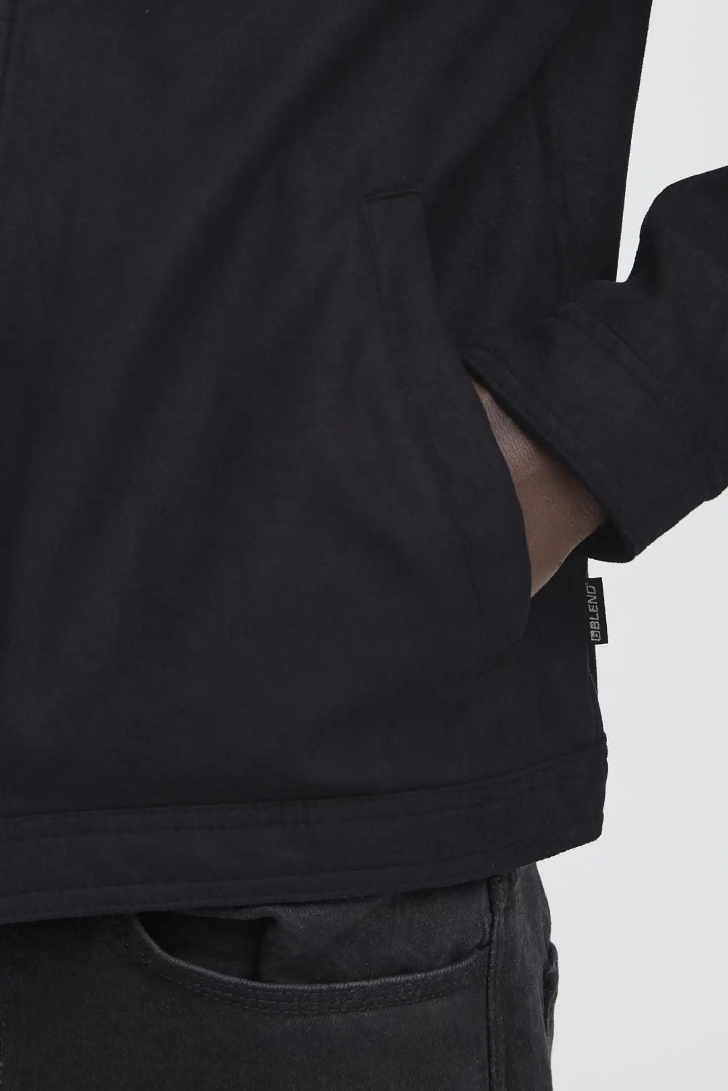 Blend miesten Biker mallinen takki - Black beauty - 4