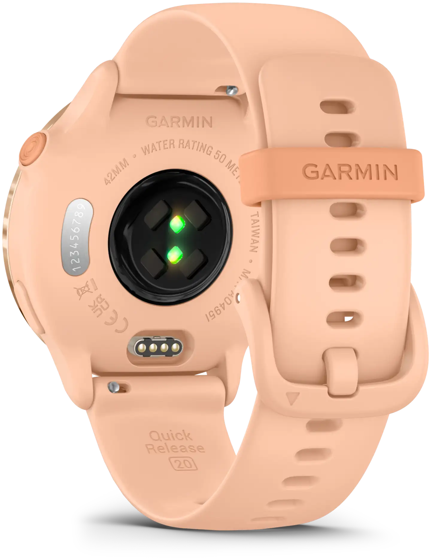 Garmin älykello Vivoactive 6 metallinen vaaleanpunainen aamunkajo ja samanvärinen hihna - 8