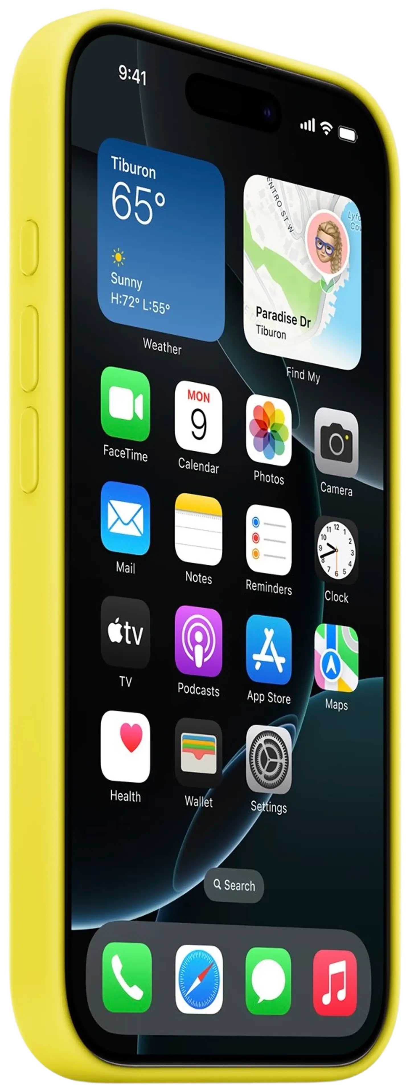 Apple iPhone 16 Pro silikoni suojakuori  - Star Fruit - 2