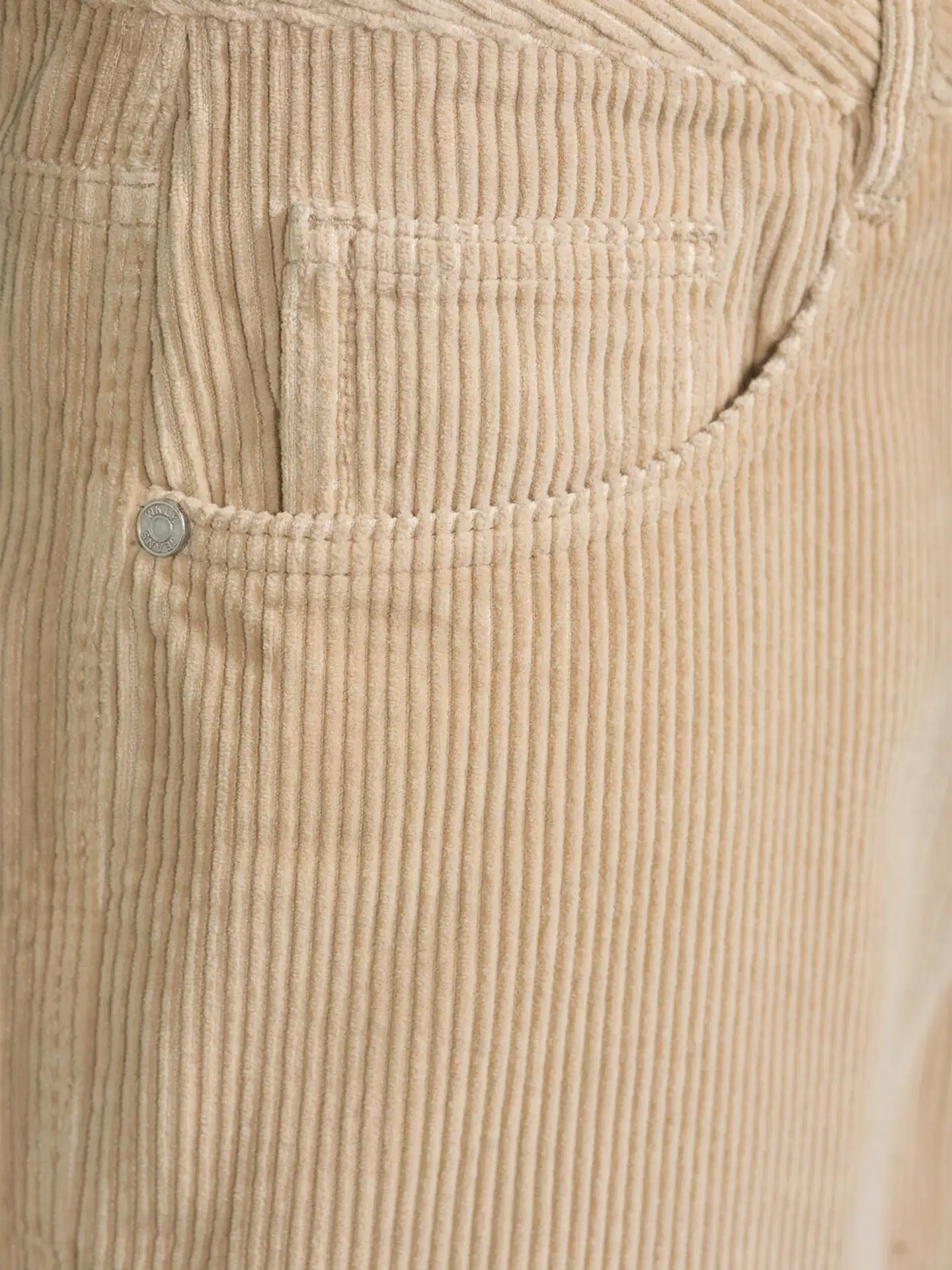 WKLY. miesten vakosamettihousut wide leg 202W312674 - Sand - 6
