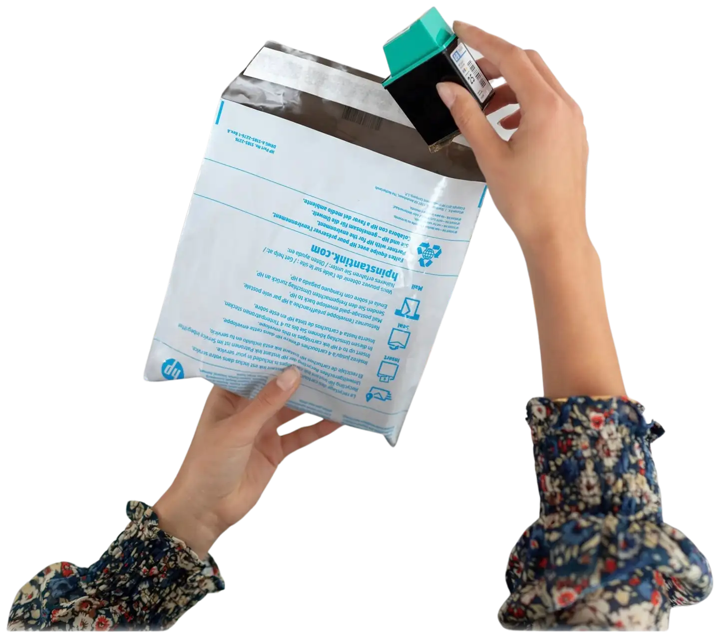 HP 304 mustepatruuna 2-pack kaikki värit + musta - 11