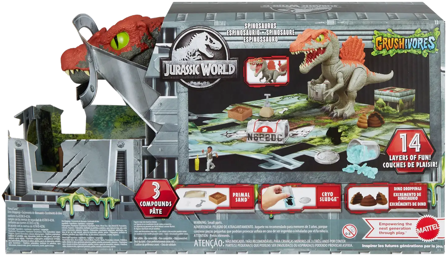 Jurassic World Crushivores Spinosaurus Cage Crasher -dinosaurus - 5