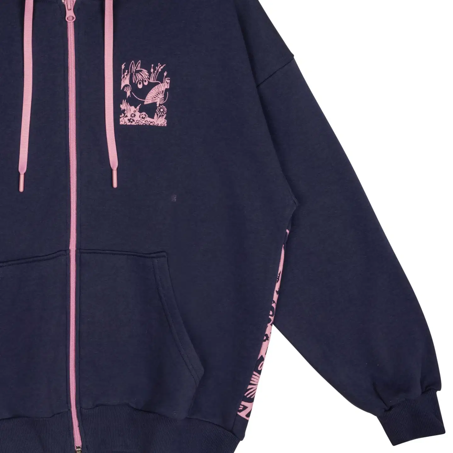 Muumi naisten huppari Senja Niiskuneiti 591502 - tummansininen - 3