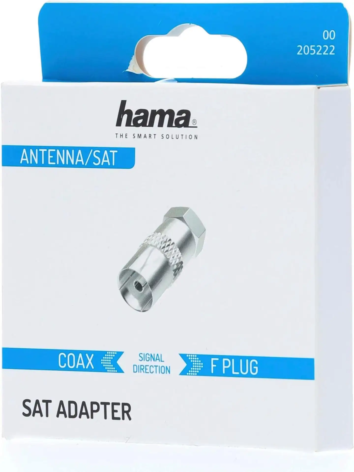 Hama Antennisovite SAT, F-liitin uros - Coax naaras - 2