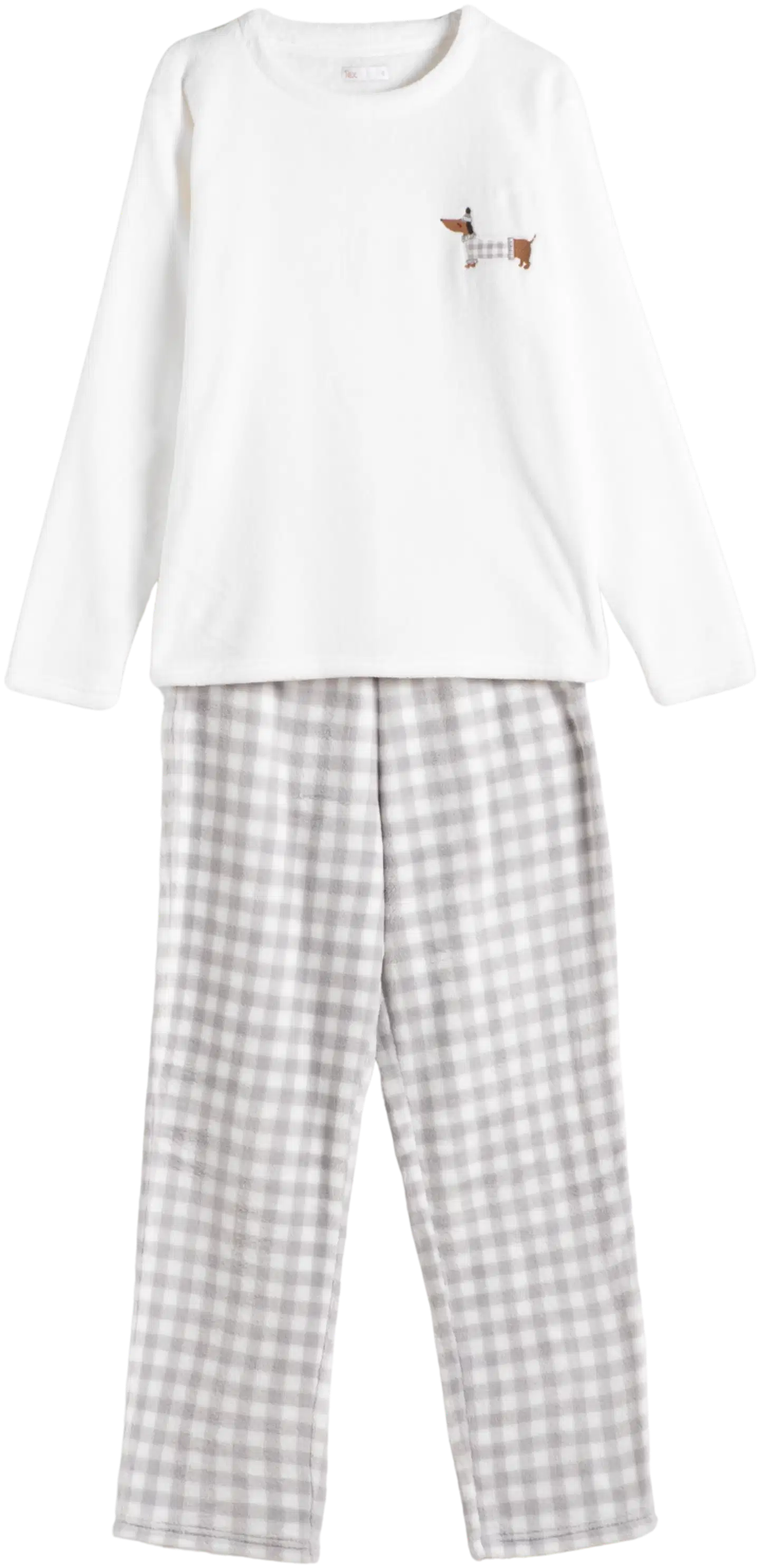 TEX naisten fleecepyjama I291346 - OFF WHITE - 5