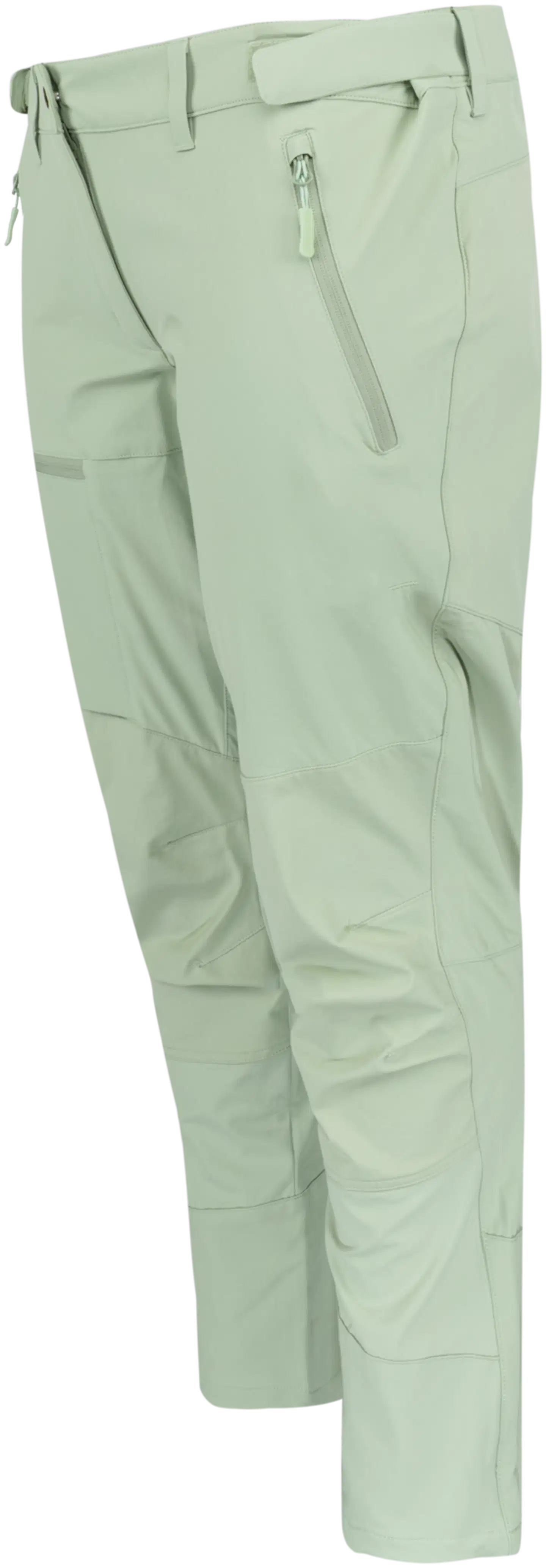 Luode12 naisten plus-koon retkeily- ja ulkoiluhousut 223L112680 - reseda - 2