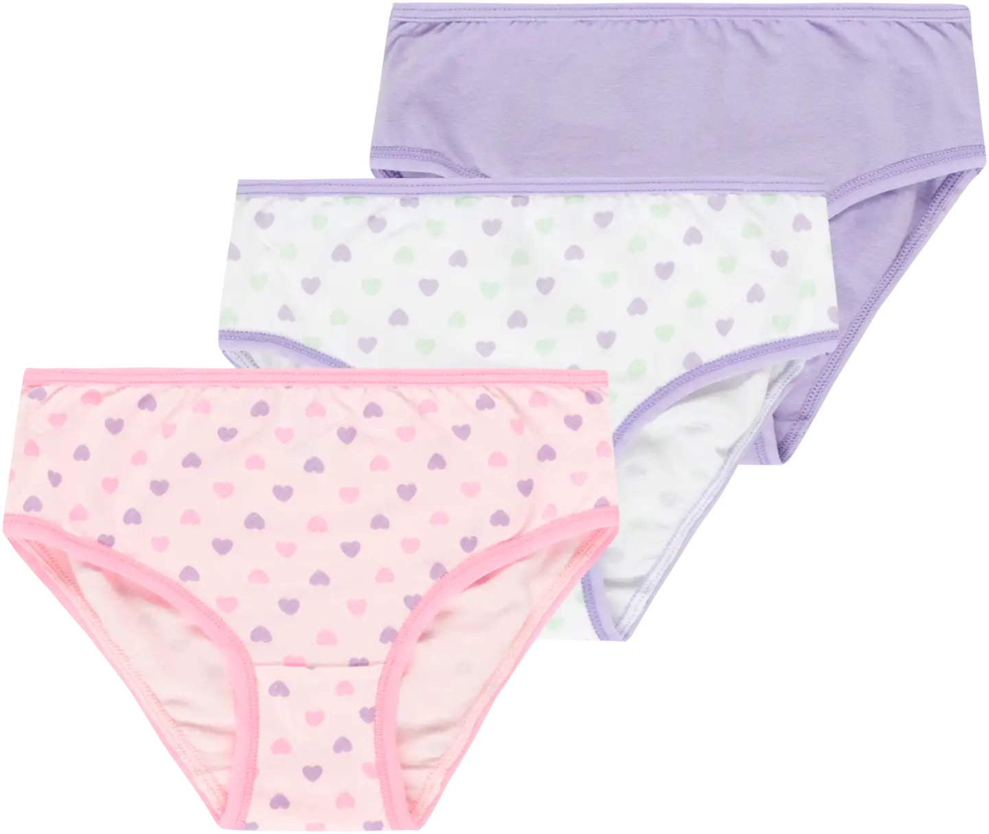 House lasten alushousut 230H082520 3-pack - white aop/pink aop/lilac - 1