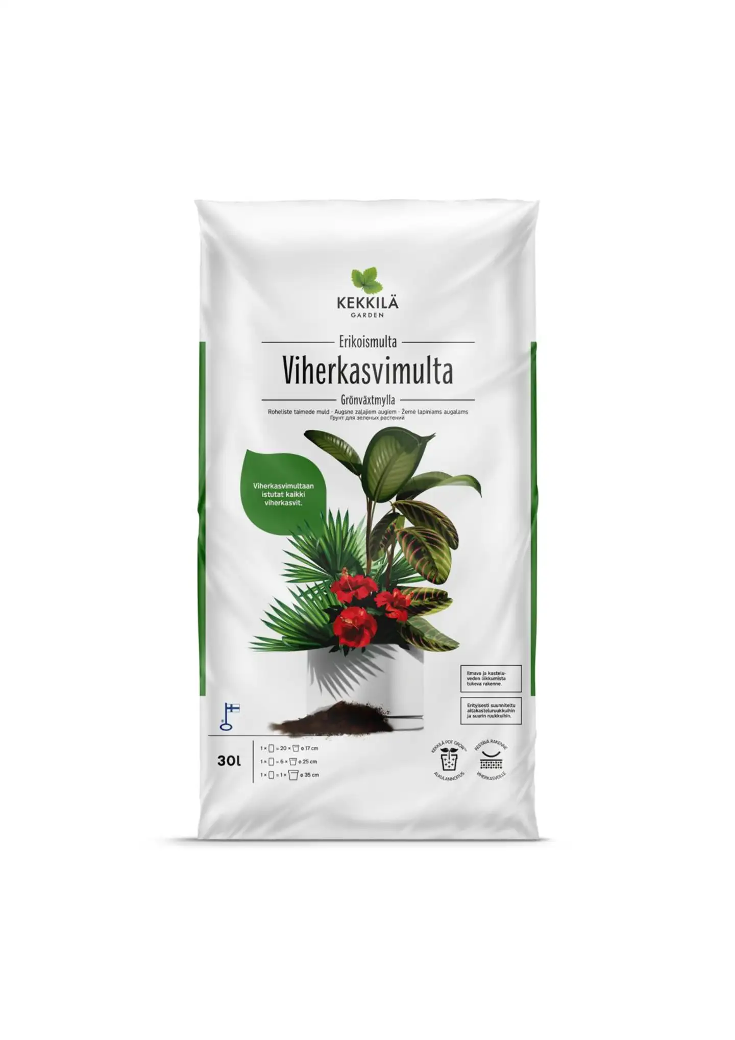 Kekkilä viherkasvimulta 30 l
