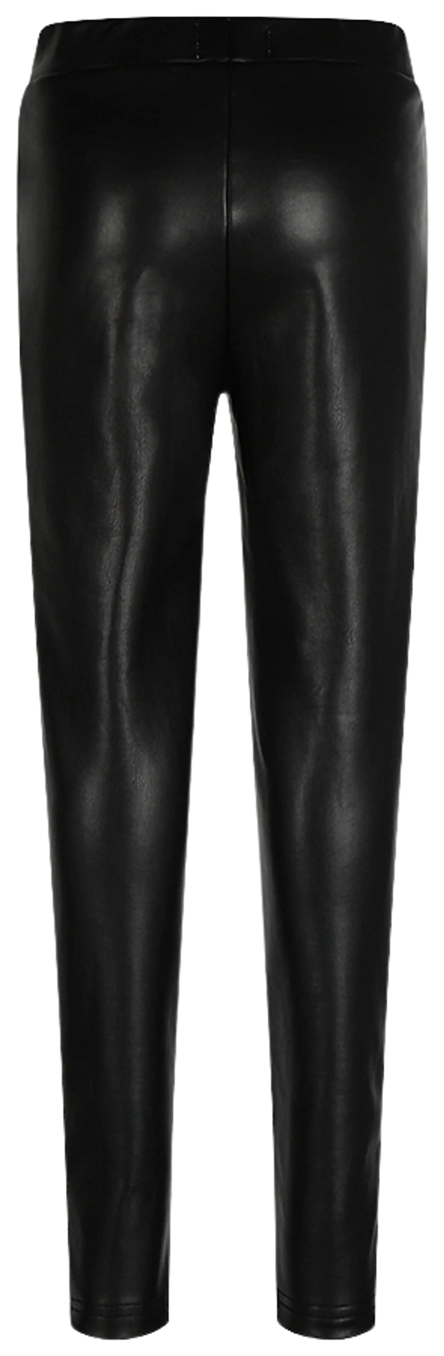 No way Monday nuorten joustavat tekonahkaiset leggingsit - BLACK - 2