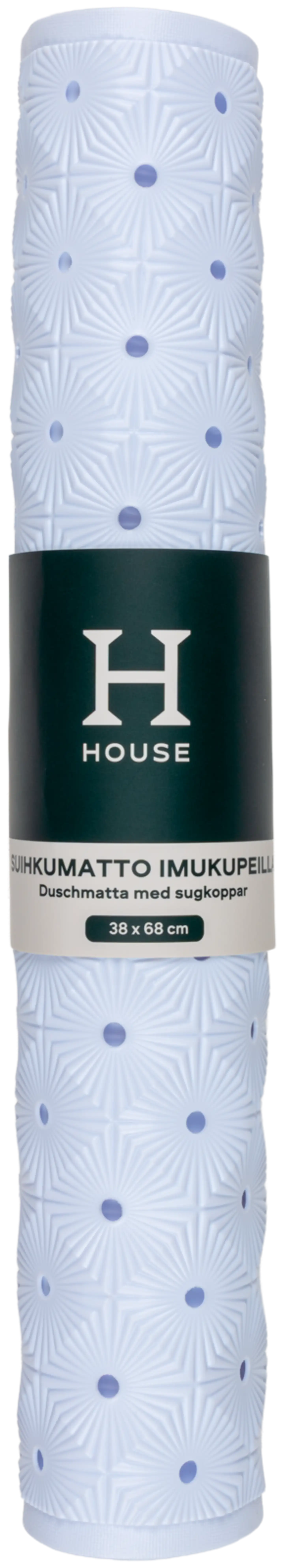 House kylpyhuoneenmatto Non-slip 38x68 cm, valkoinen - 3