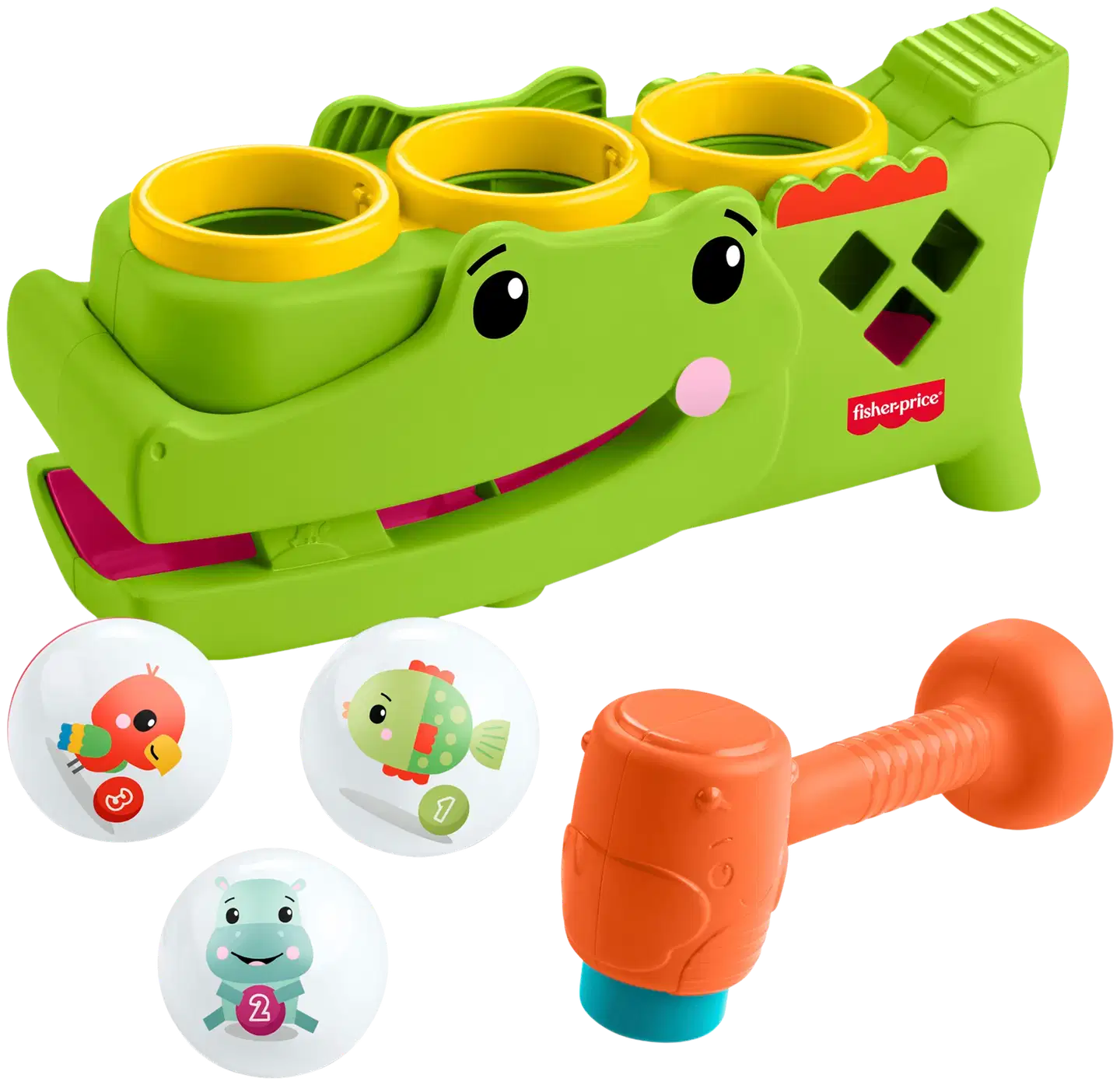 Fisher-Price Tap & Roll Alligator kehittävä lelu - 1