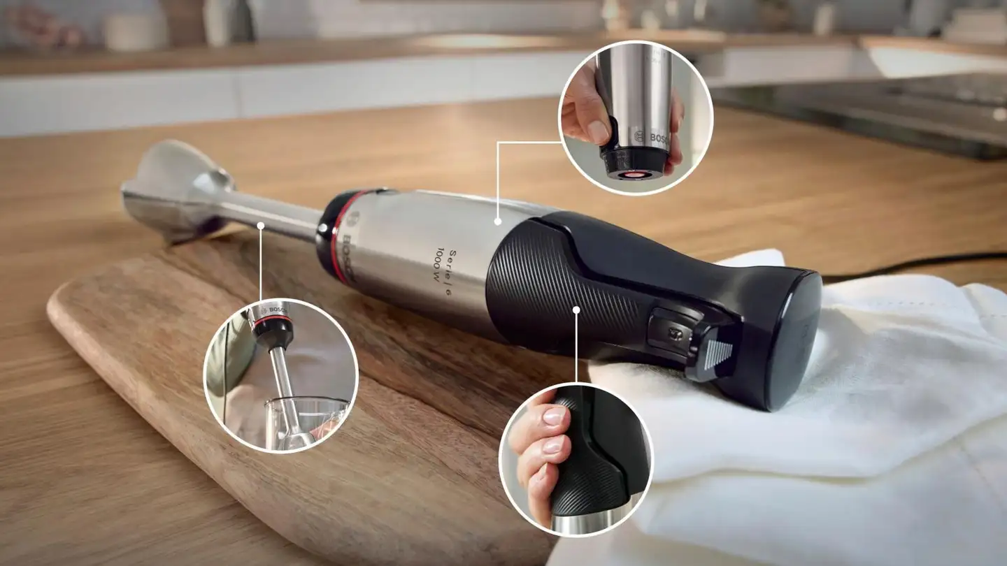 Bosch sauvasekoitin Serie 6 ErgoMaster 1000 W teräs - 2