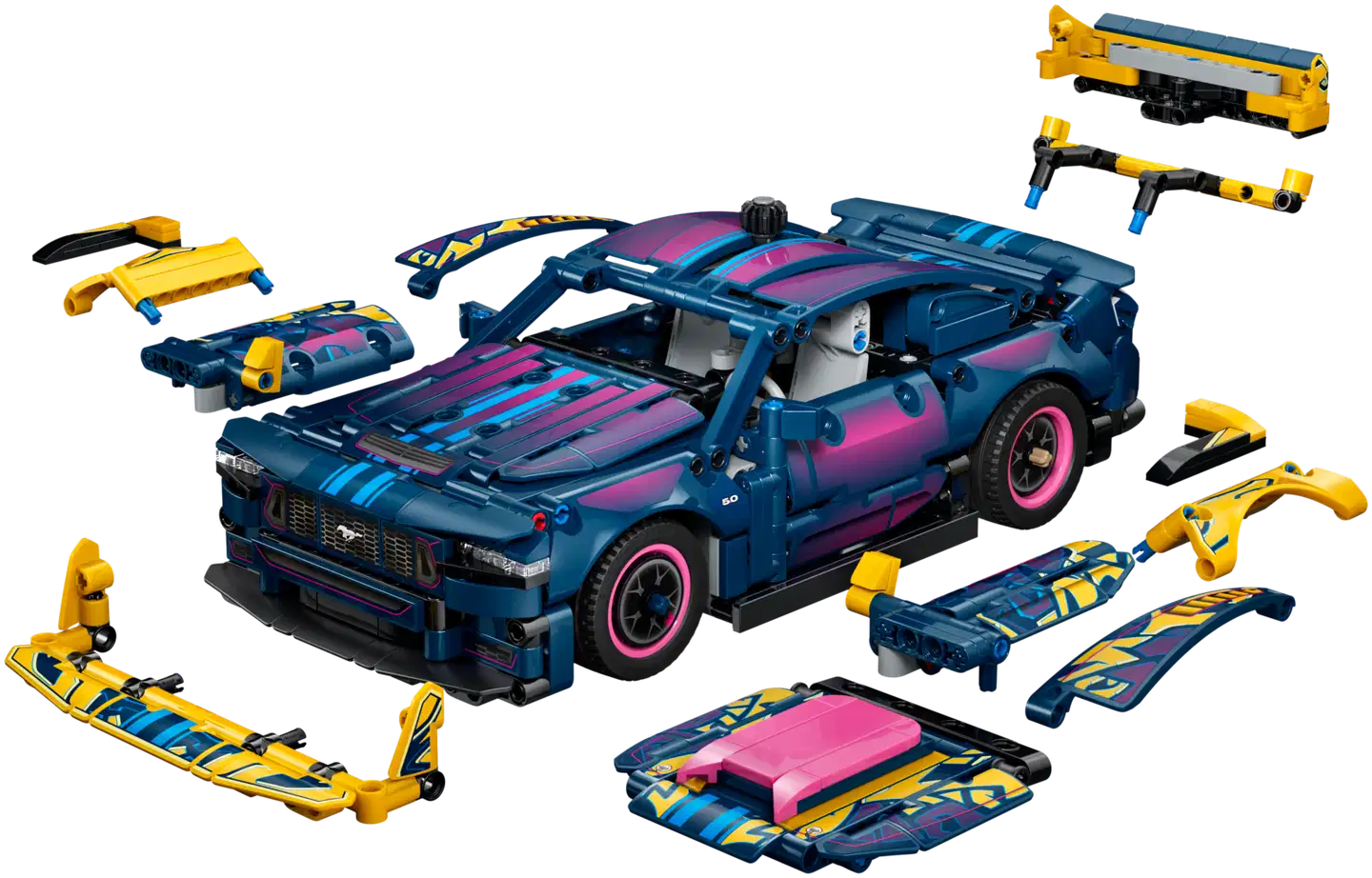 LEGO® Technic 42236 Tuunaustallin Ford Mustang GT ‑auto - 3