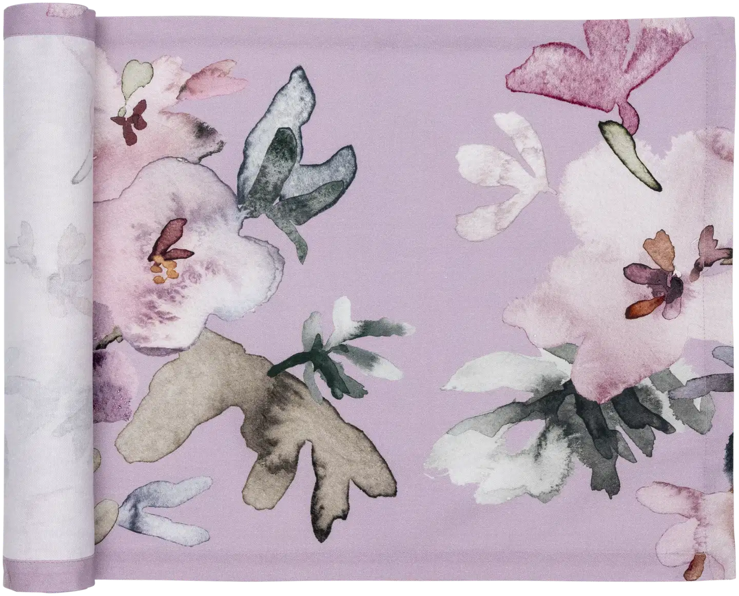 Pentik Hetki akryylipinnoitettu kaitaliina 45x160 cm kukka vaaleanpunainen - 1