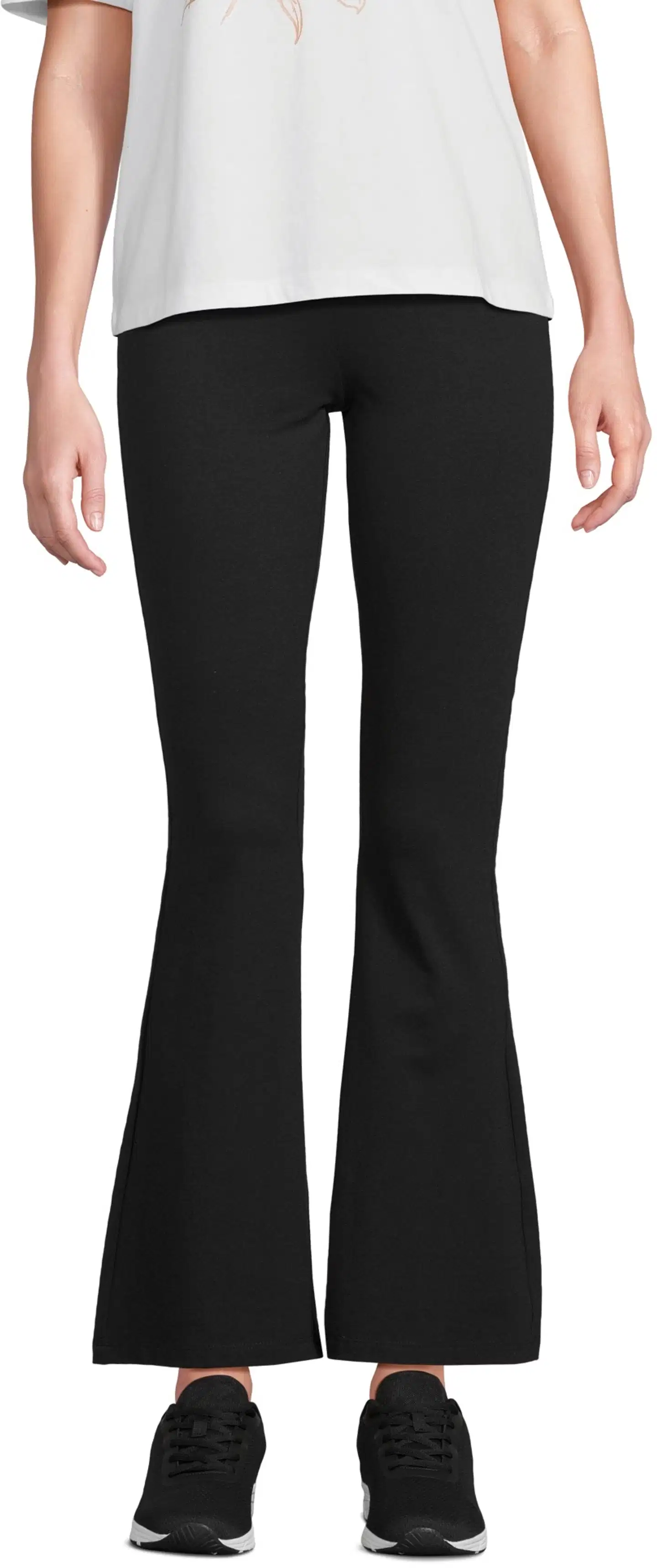 House naisten flare leg trikoohousut Betsy - Black - 1