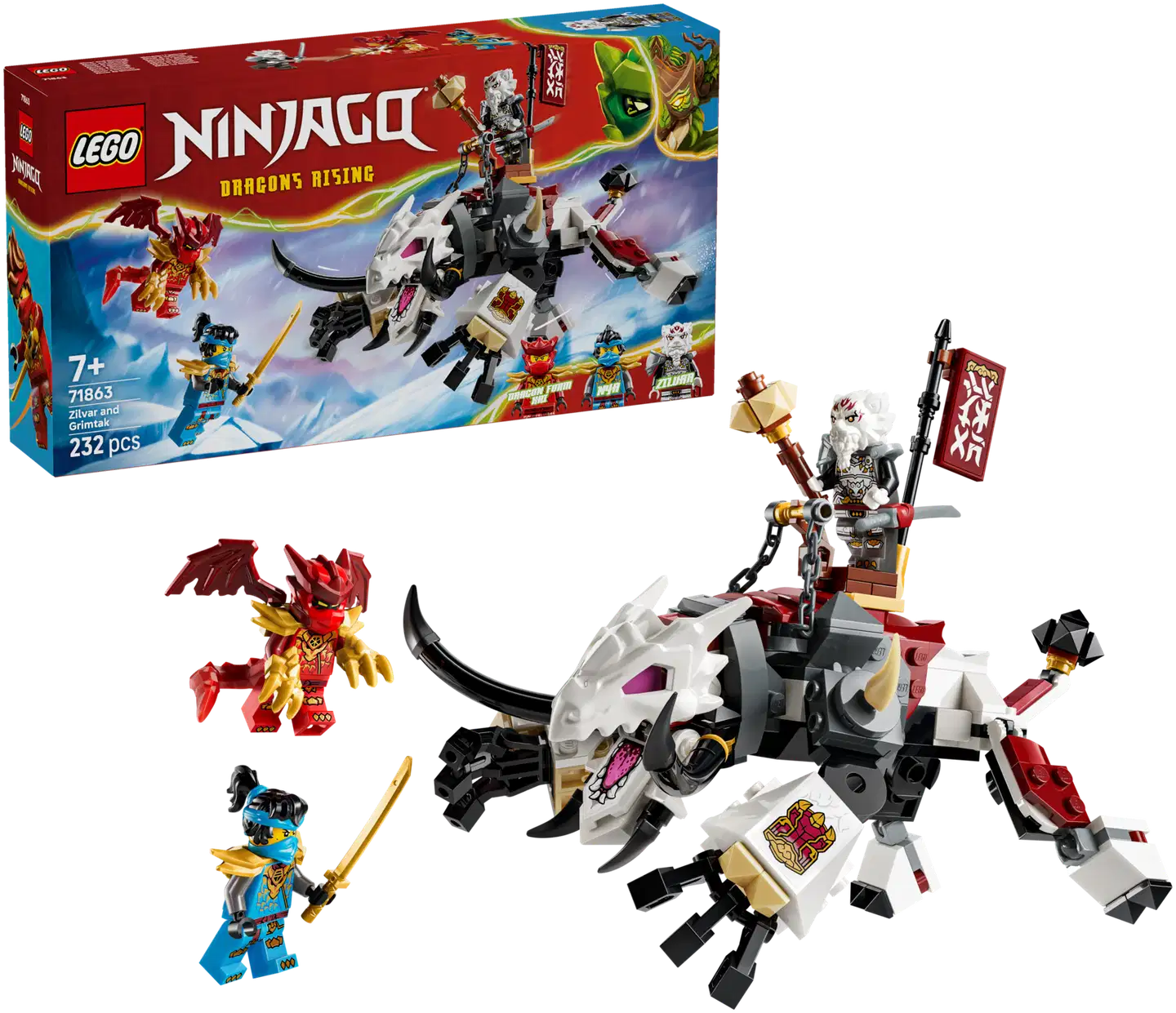 LEGO® Ninjago 71863 Zilvar ja lohikäärmepeto Grimtak - 1