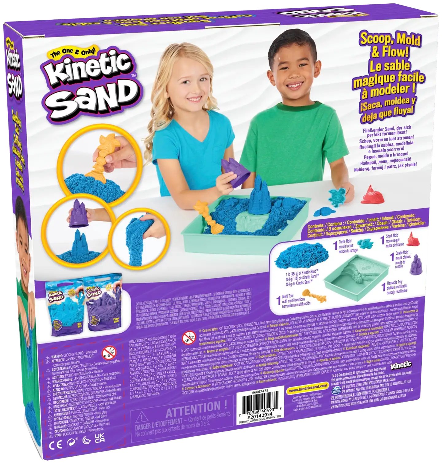 Kinetic Sand hiekkalaatikkosetti sininen - 6