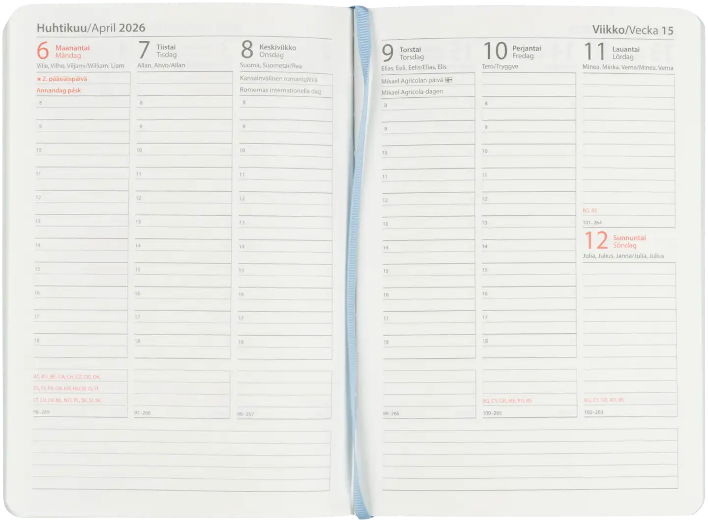 Pöytäkalenteri A5 harmaa - 2