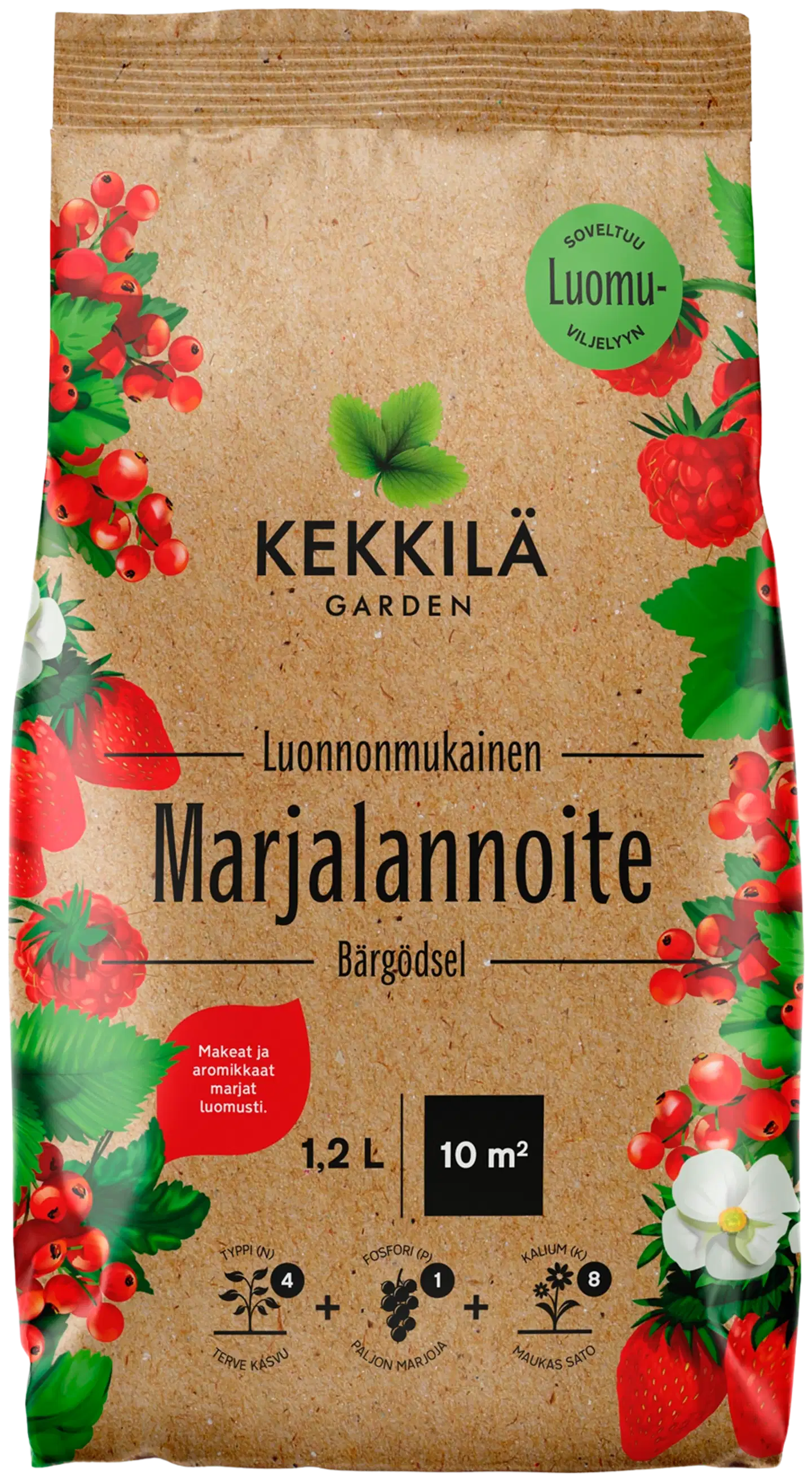 Kekkilä marjalannoite luonnonmukainen 1,2 l