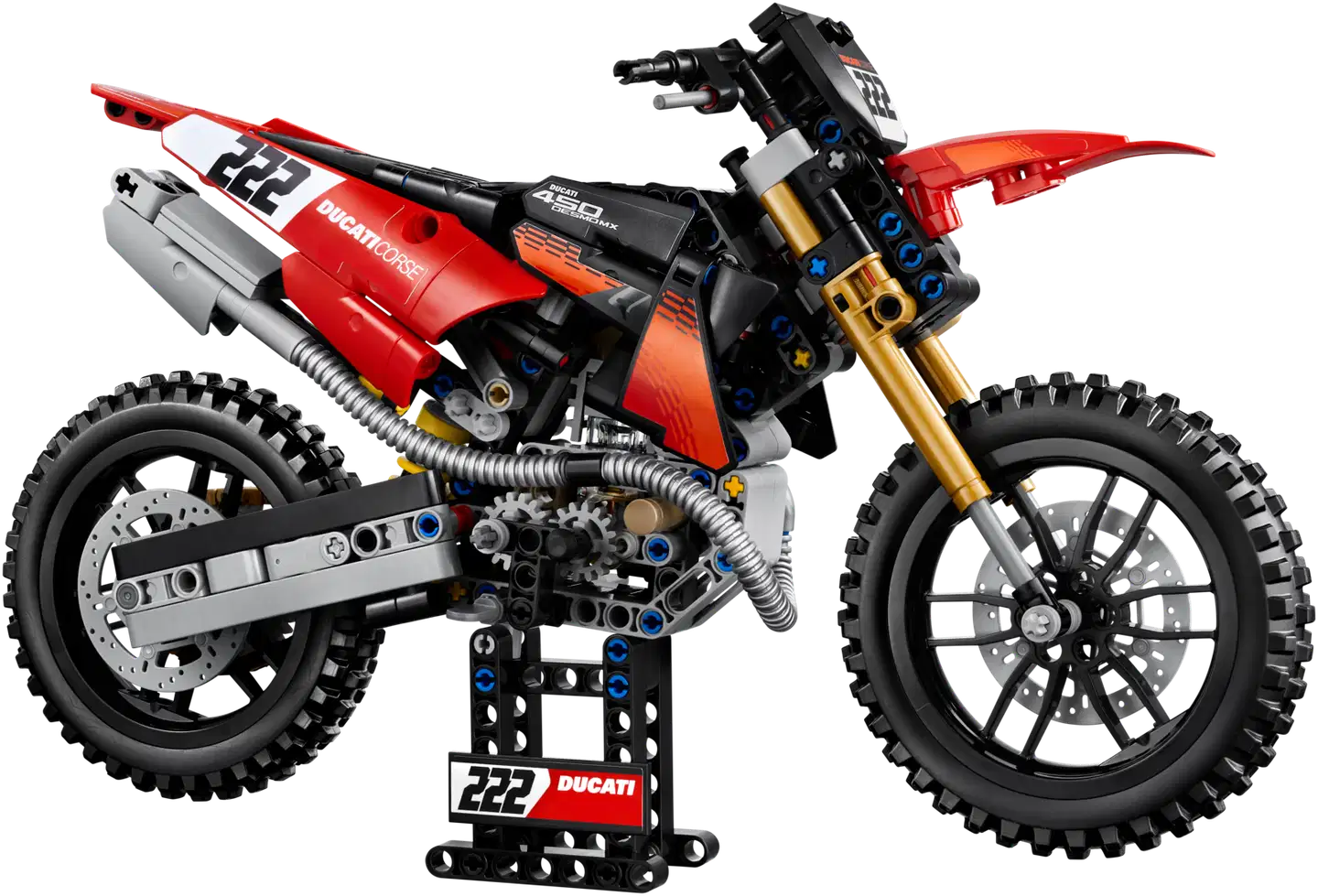 LEGO® Technic 42238 Ducati Desmo450 MX Factory ‑moottoripyörä - 3
