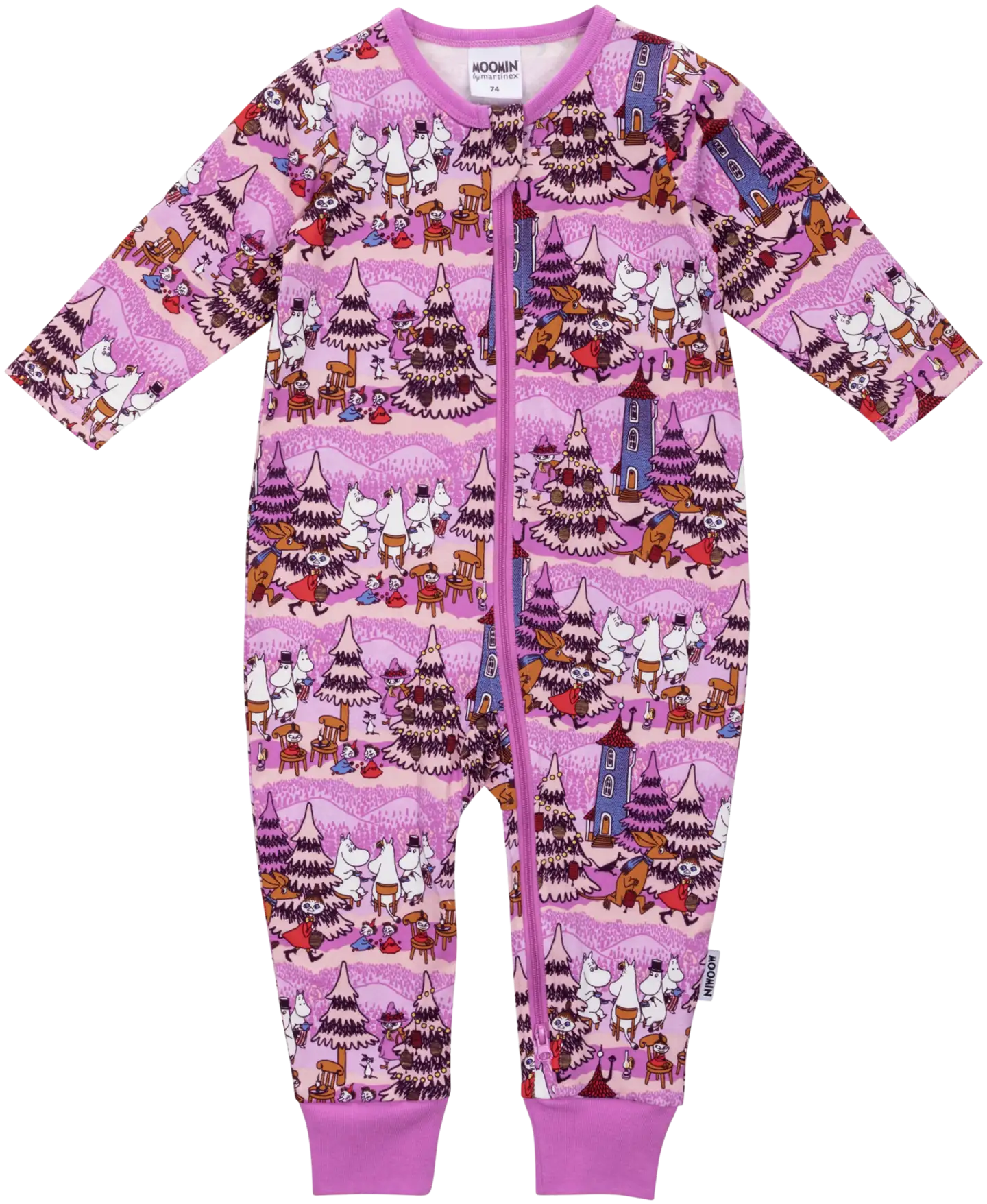 Moomin by Martinex vauvojen pyjama Pihajuhla 589980 - Pinkki - 1