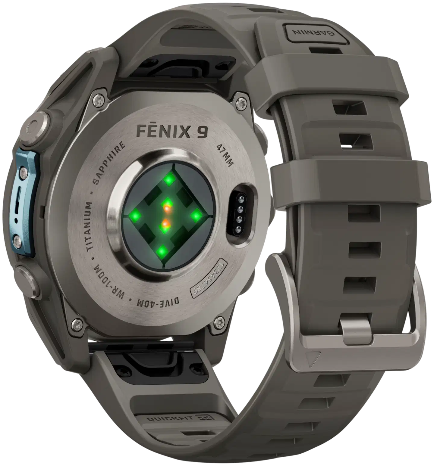 Garmin Fenix 9 47 mm titaani- ja kivenharmaa urheilukello - 8
