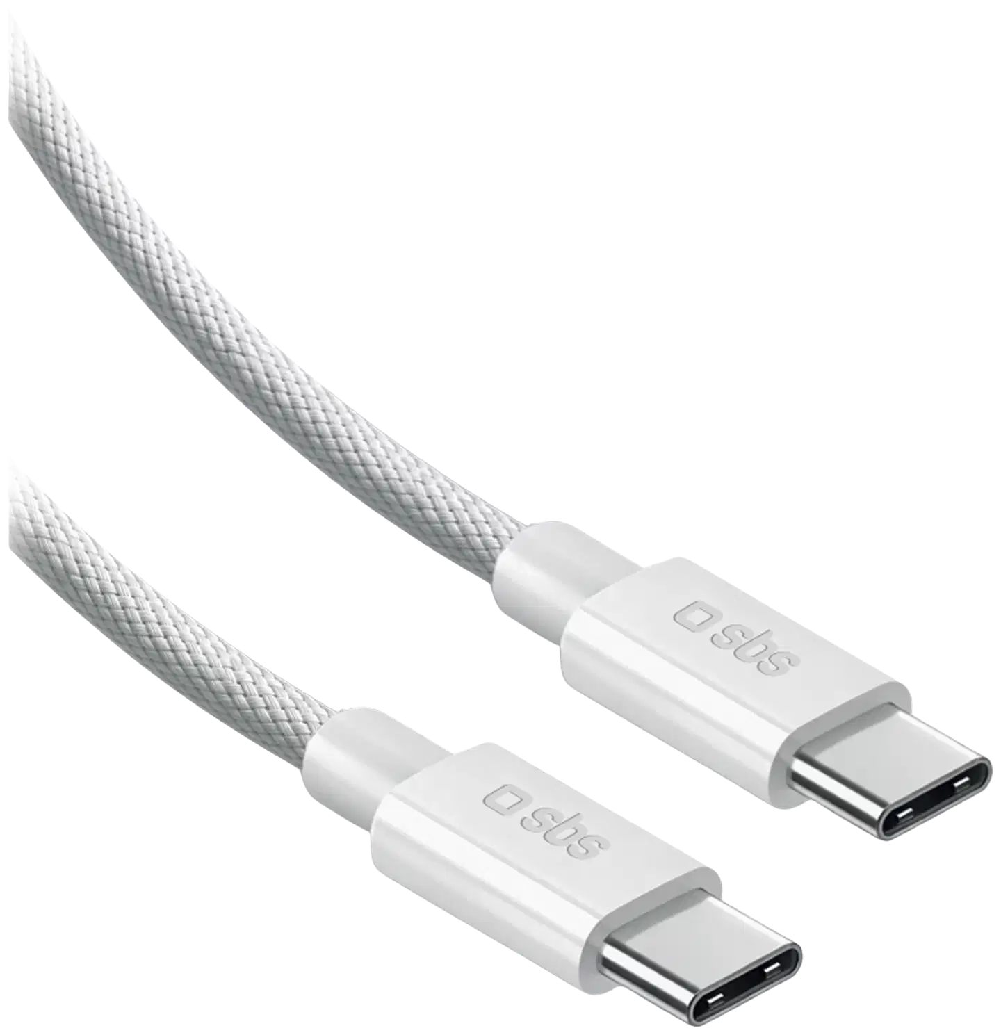 SBS Punottu USB‑C-kaapeli 240W, 2 m, valkoinen - 1