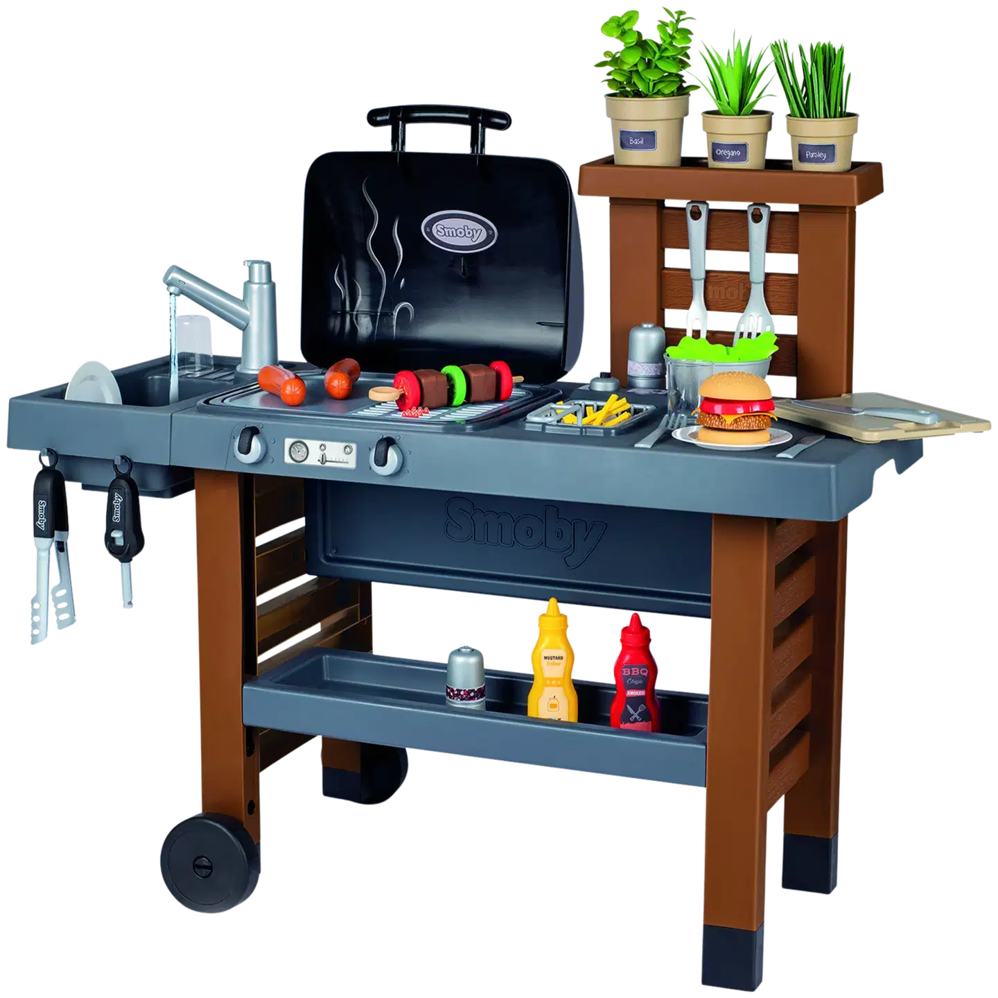 Smoby Garden Kitchen, leikkikeittiö kesäkokkailuun - 2